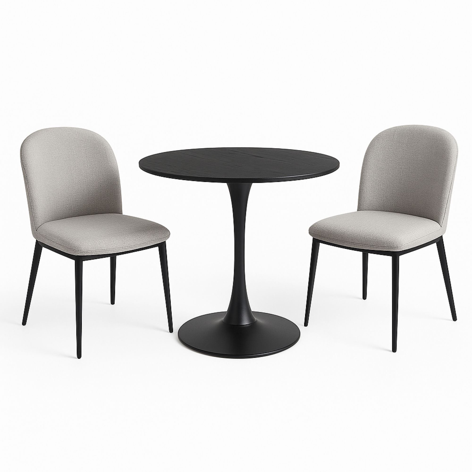 Darwin Black Top Dining Table Set
