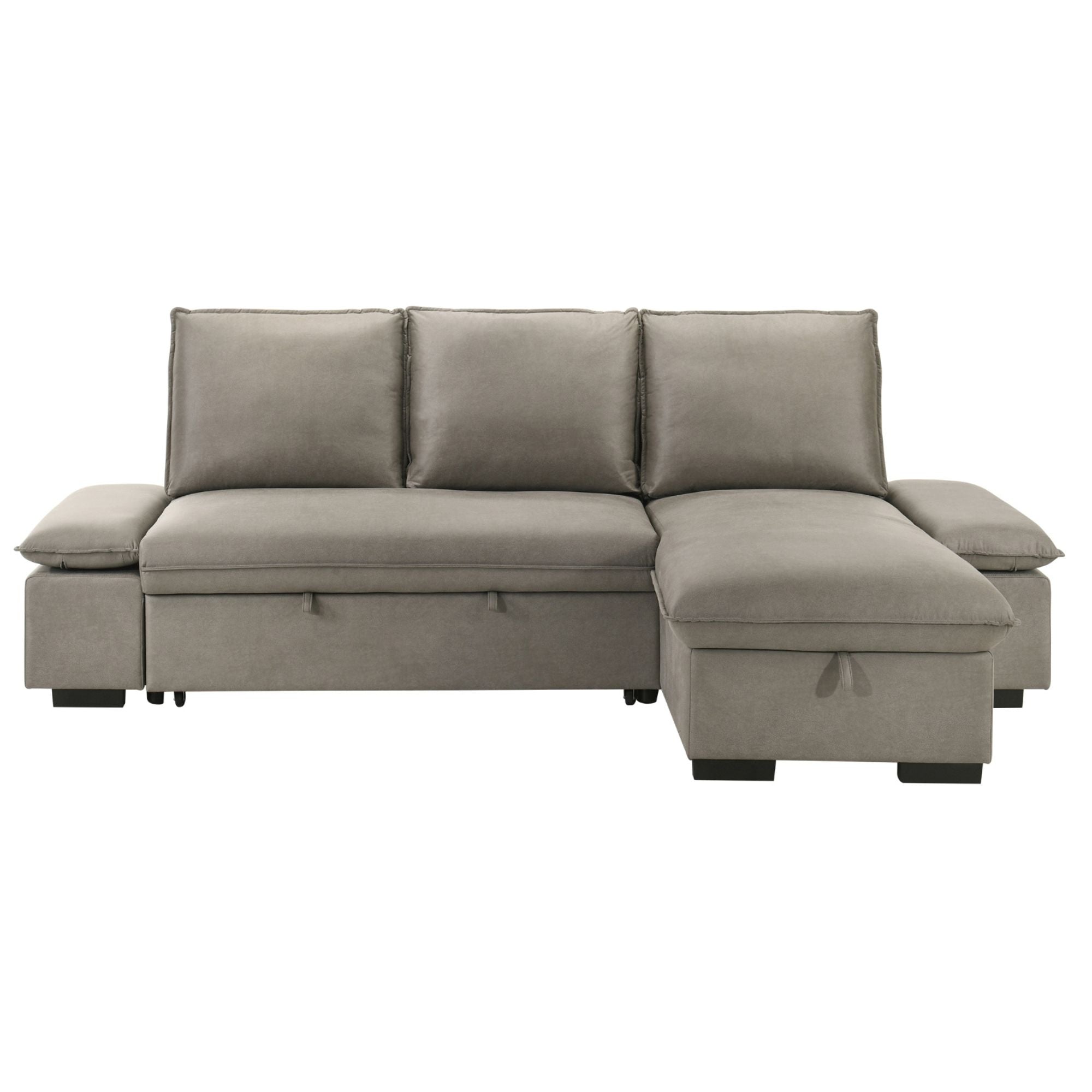Lester Reversible Sectional Sleeper in Grey | CastleUp Experience Centre Online Furniture