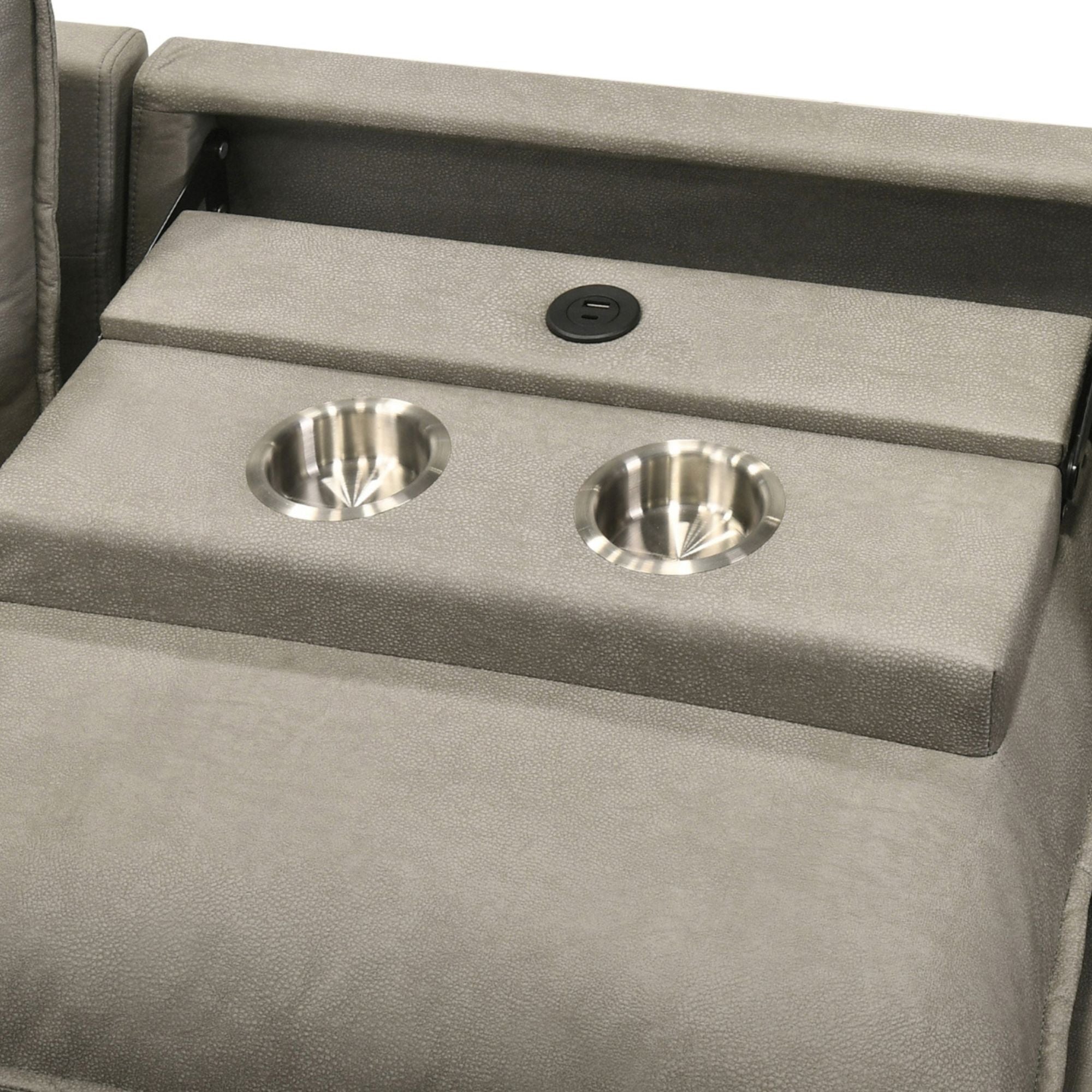 Lester Reversible Sectional Sleeper in Grey | CastleUp Experience Centre Online Furniture