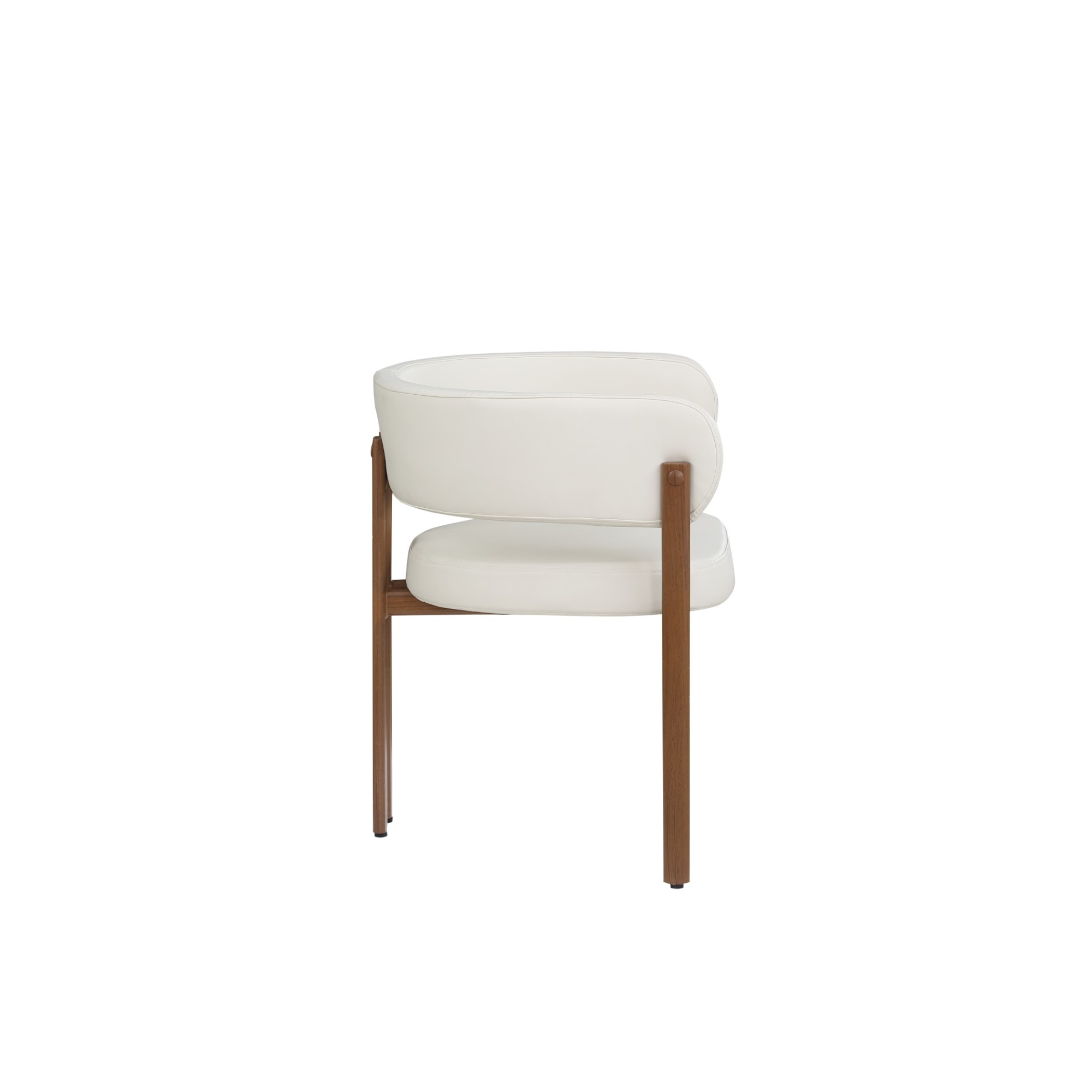 Odilia 5 Piece Walnut /Cream Dining Set 3228672.