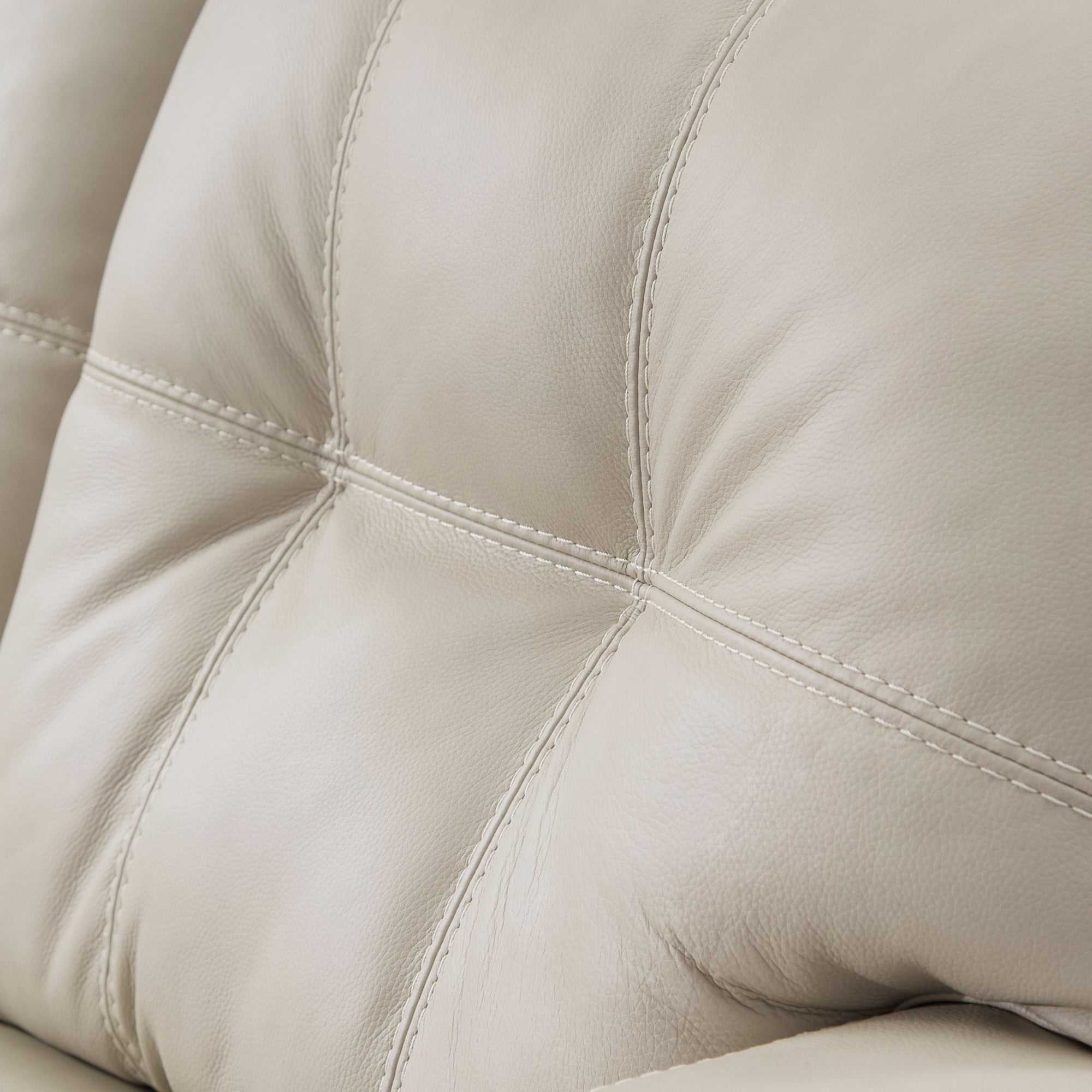 Santorine Leather Sofa Set Beige