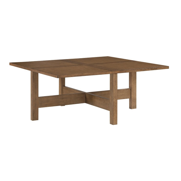 MAZ Sienna 4-piece coffee table set with hidden ottomans, featuring modern design and wood finish, shown from side view.