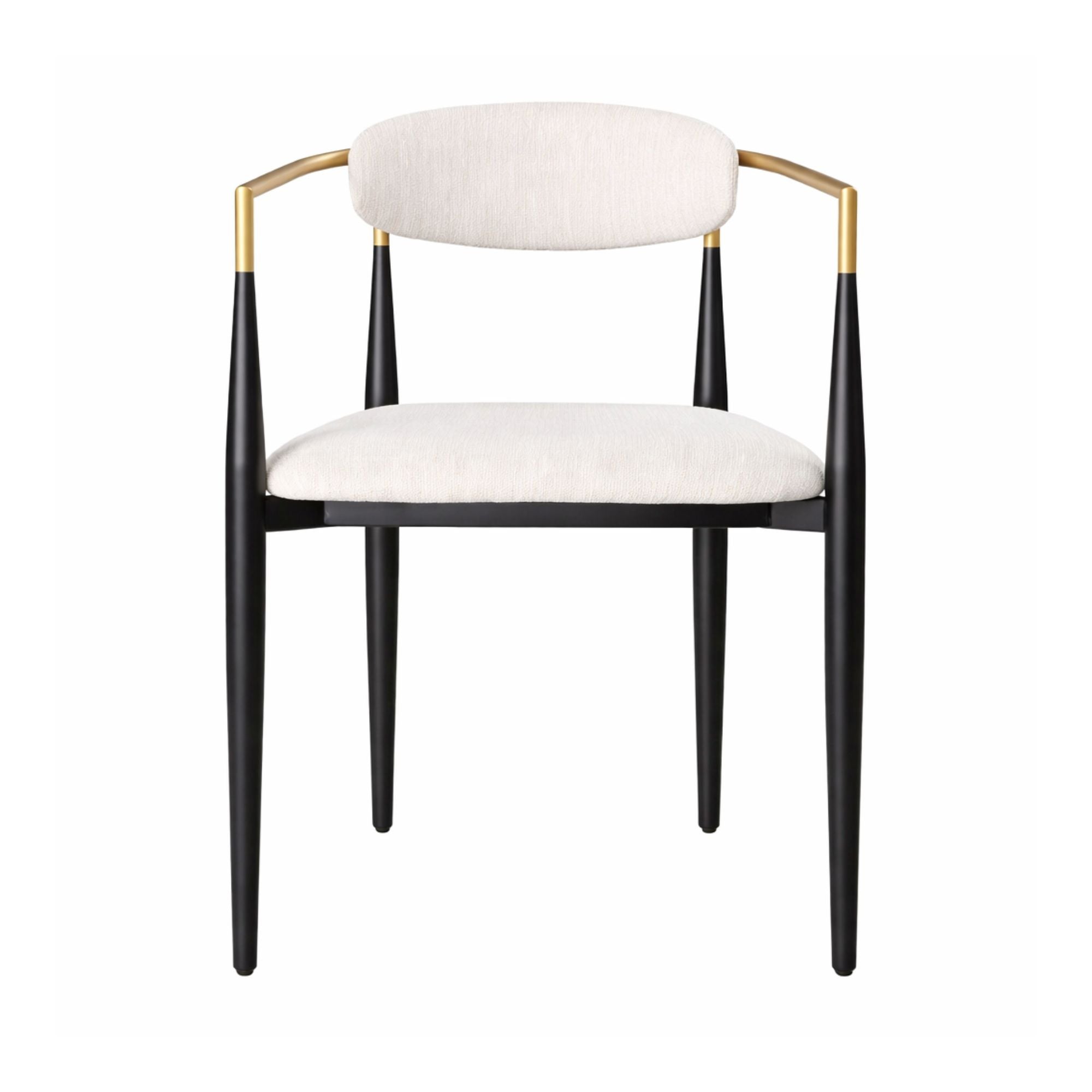Kodi Arm Dining Chair Set in Beige (Set of 2) | CastleUp Experience Centre Online Furniture