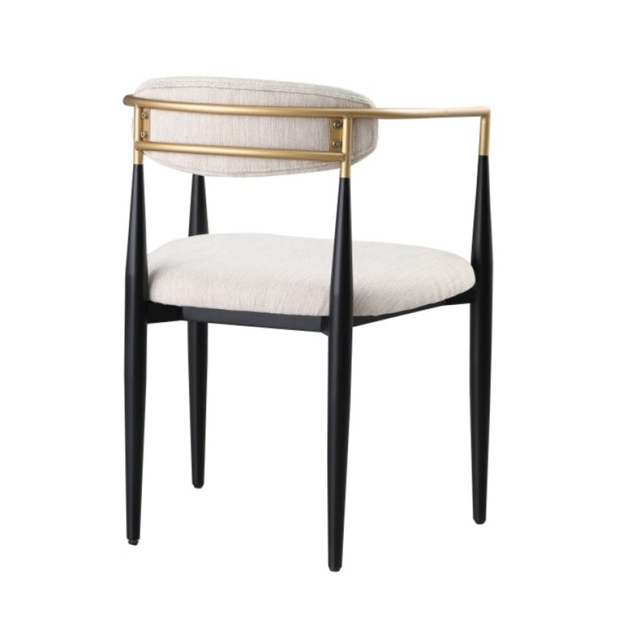 Kodi Arm Dining Chair Set in Beige (Set of 2) | CastleUp Experience Centre Online Furniture