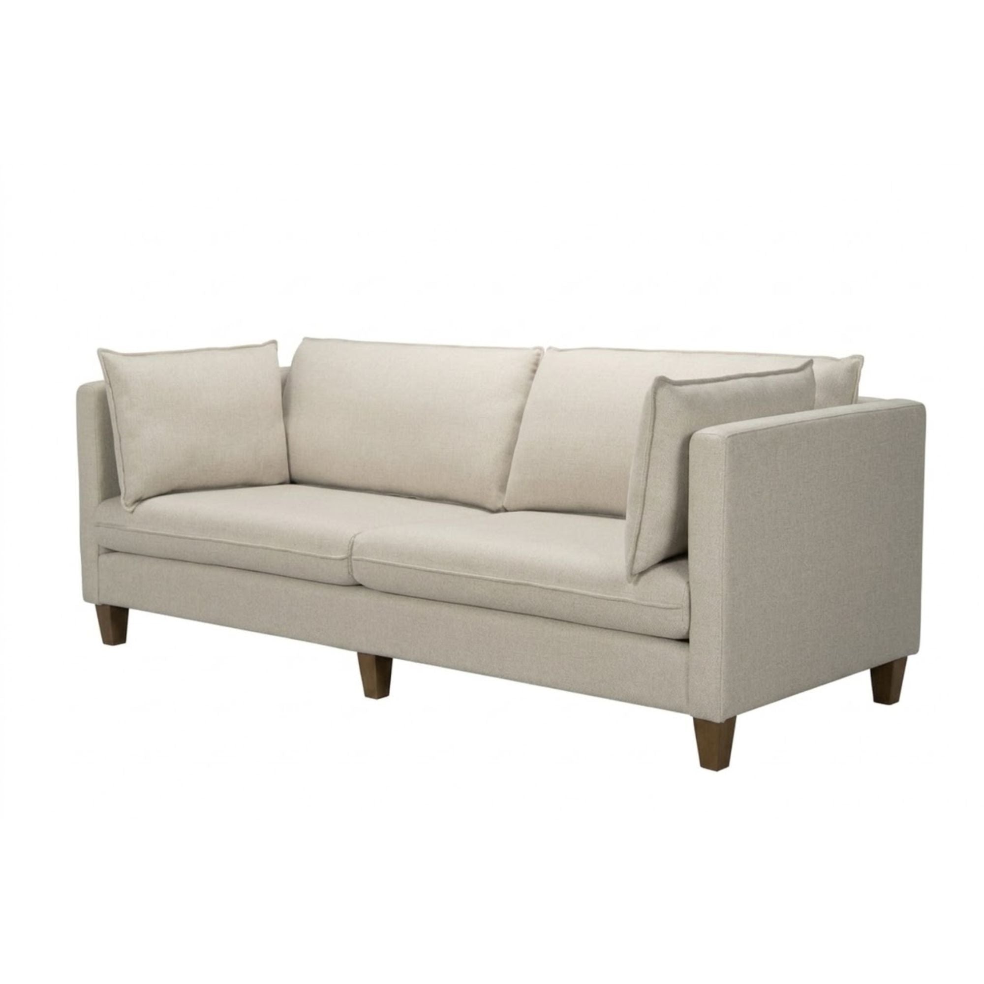 Canadian made Calvin sofa by Statum Designs Inc, a stylish three-seat sofa with plush cushions and modern design.