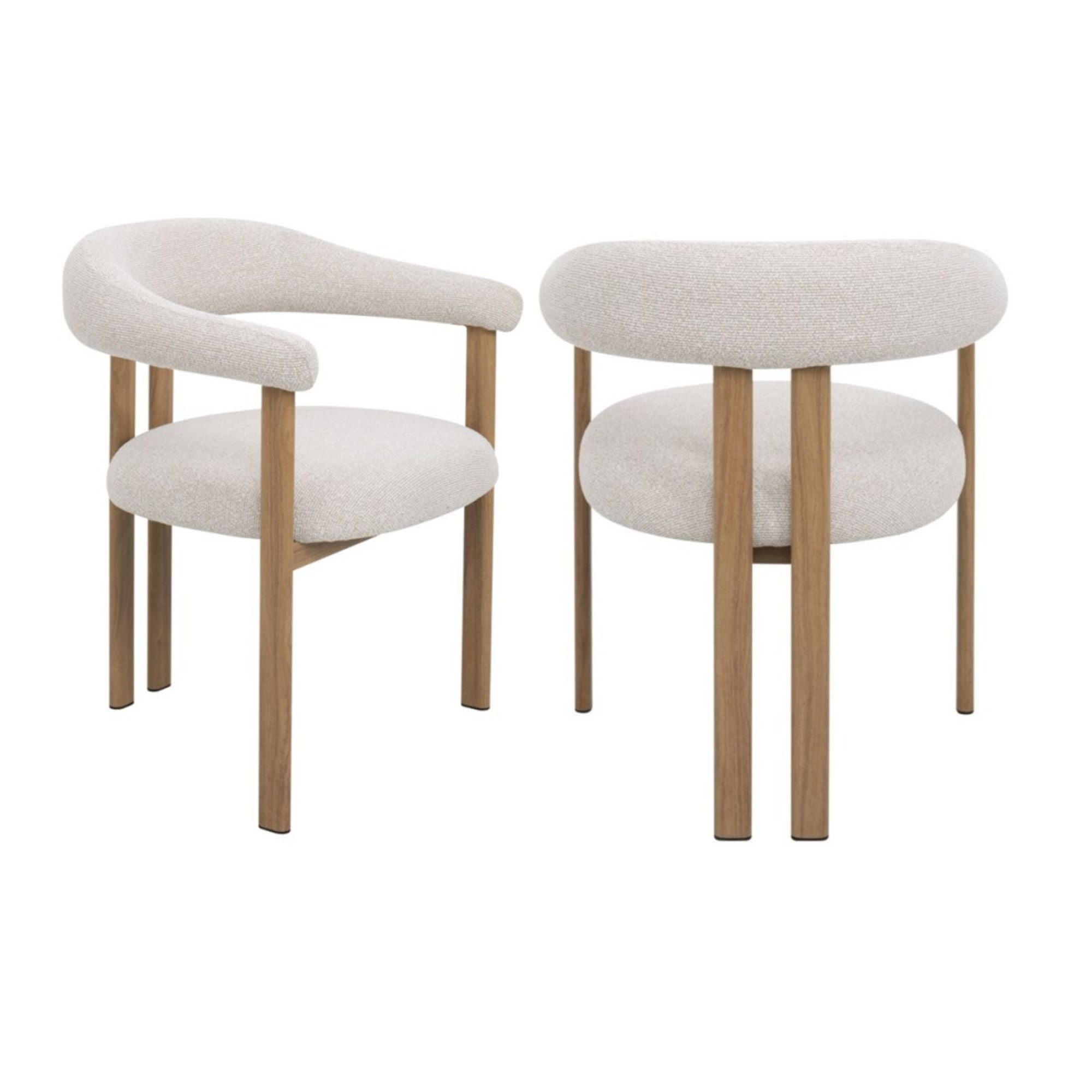 Isla Dining Chair Set in Grey (Set of 2) | CastleUp Experience Centre Online Furniture