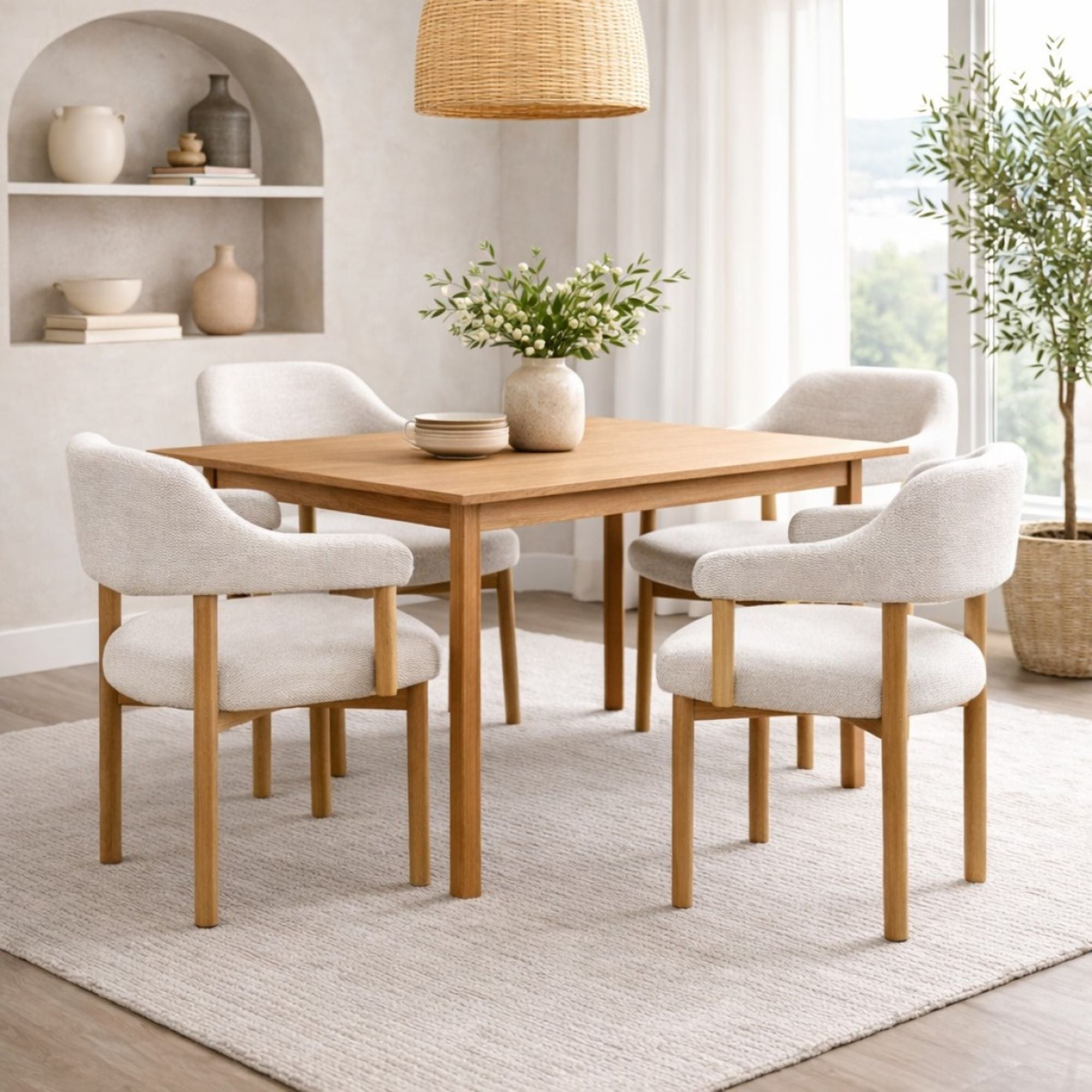 Isla Dining Chair Set in Grey (Set of 2) | CastleUp Experience Centre Online Furniture