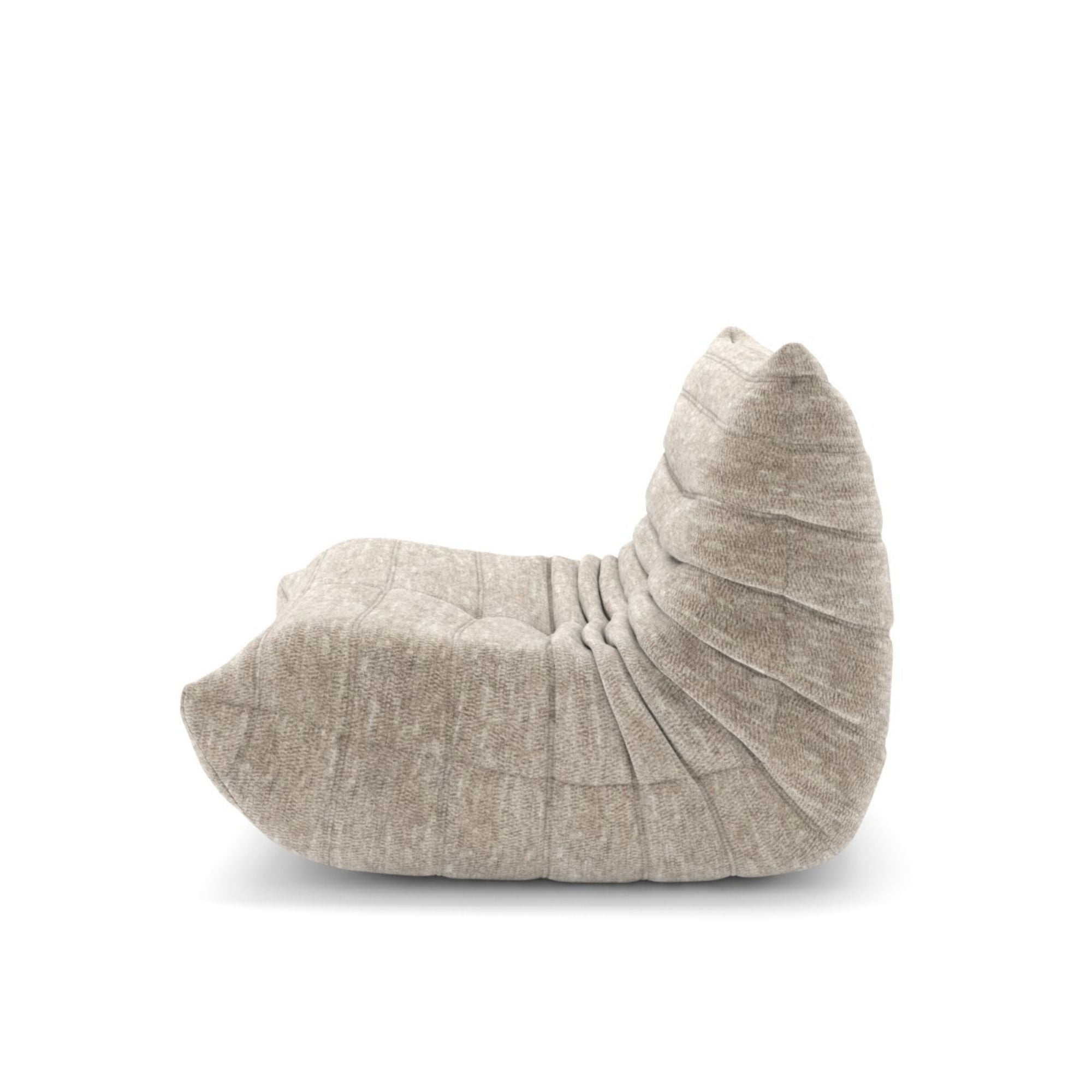 Armless Chair in Beige 40711