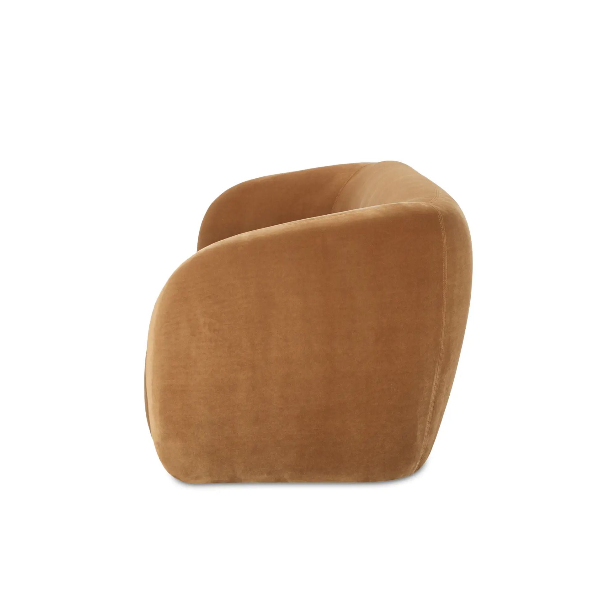 Moe's Home Faye Collection Sofa Tan Faux Mohair | CastleUp Experience Centre Online Furniture