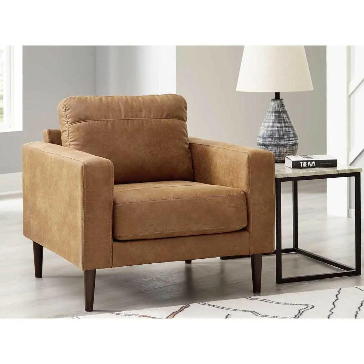 Ashley Telora Chair In Caramel.