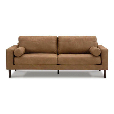 Ashley Telora Sofa In Caramel.