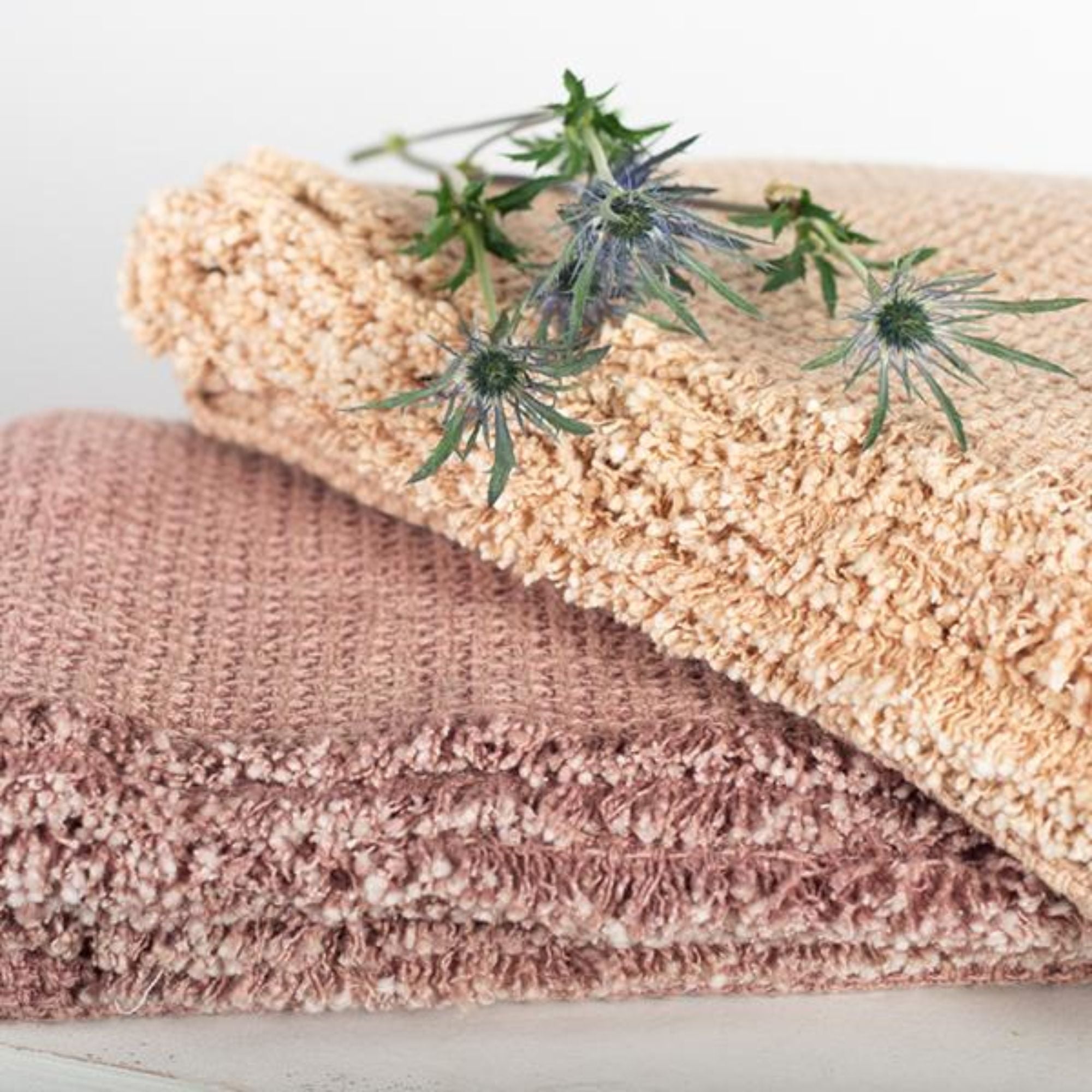 Cotton Throw With Fringe in Rose | CastleUp Experience Centre Online Furniture