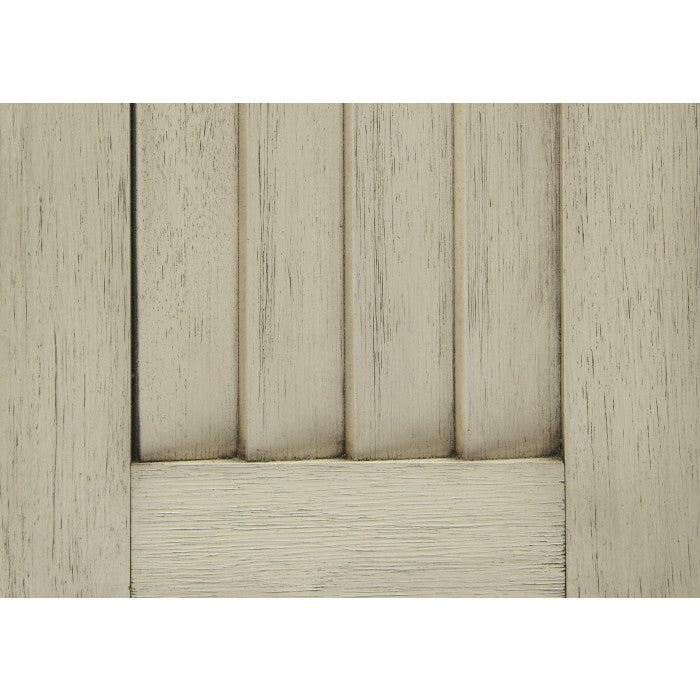 Beige Woodwell Lift-Top Storage Ottoman Bench by MAZ with wooden panel top and cushioned seating for living room storage.