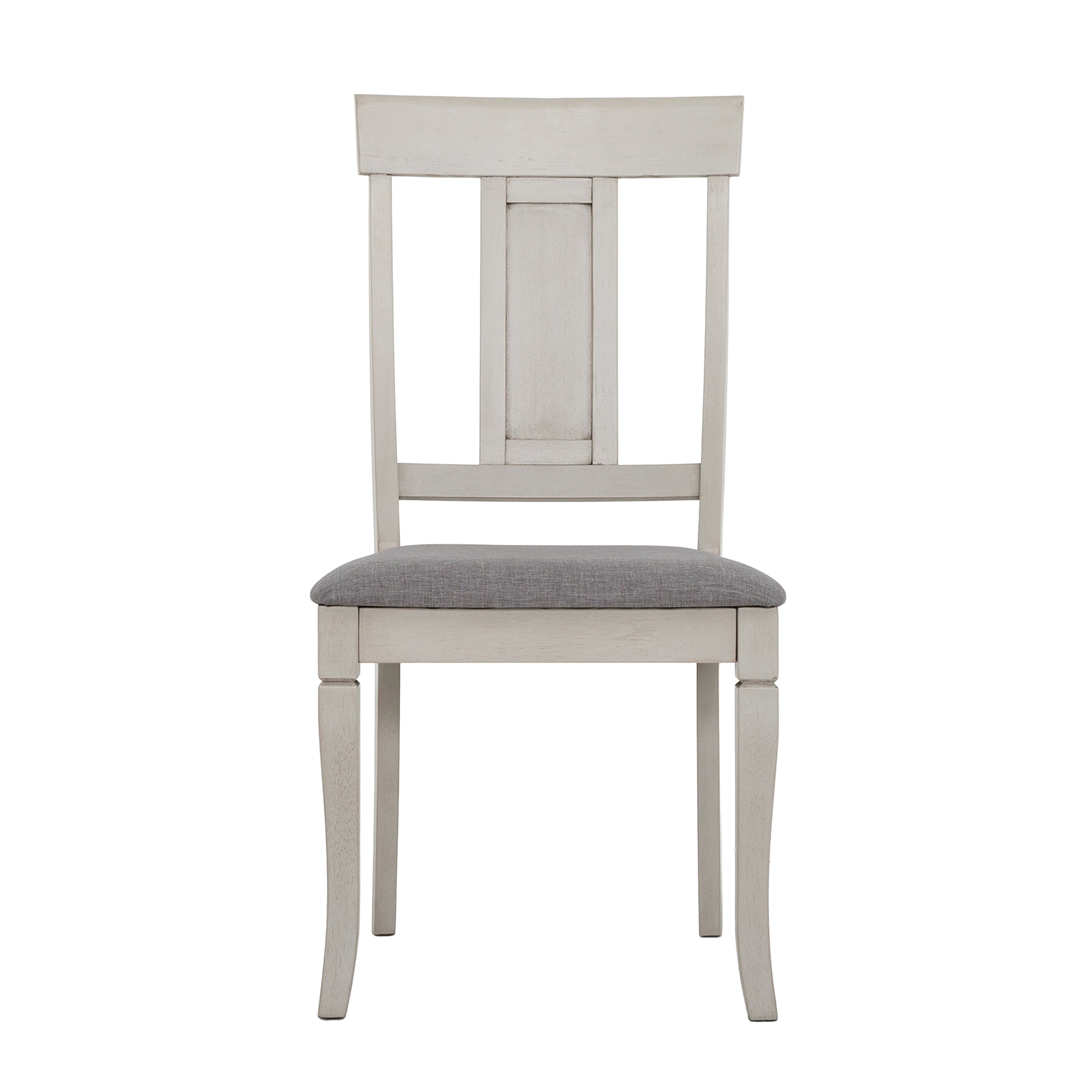 Vista 5-Piece Round Pedestal Dining Set in Grey
