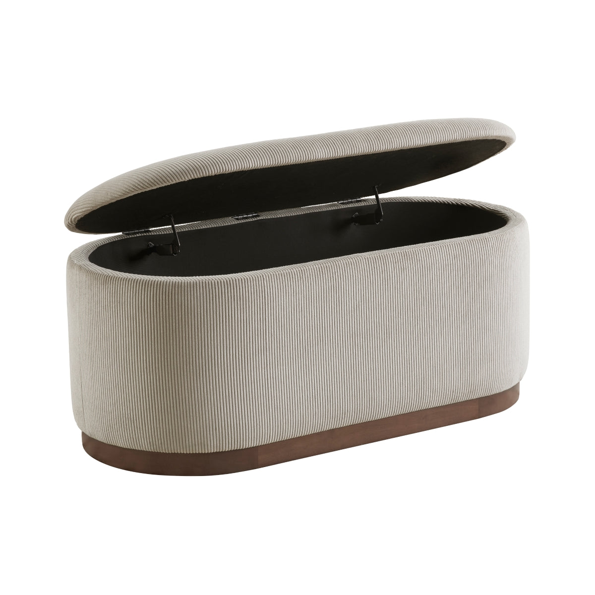 Nell Collection Lift Top Storage Bench in Taupe | CastleUp Experience Centre Online Furniture