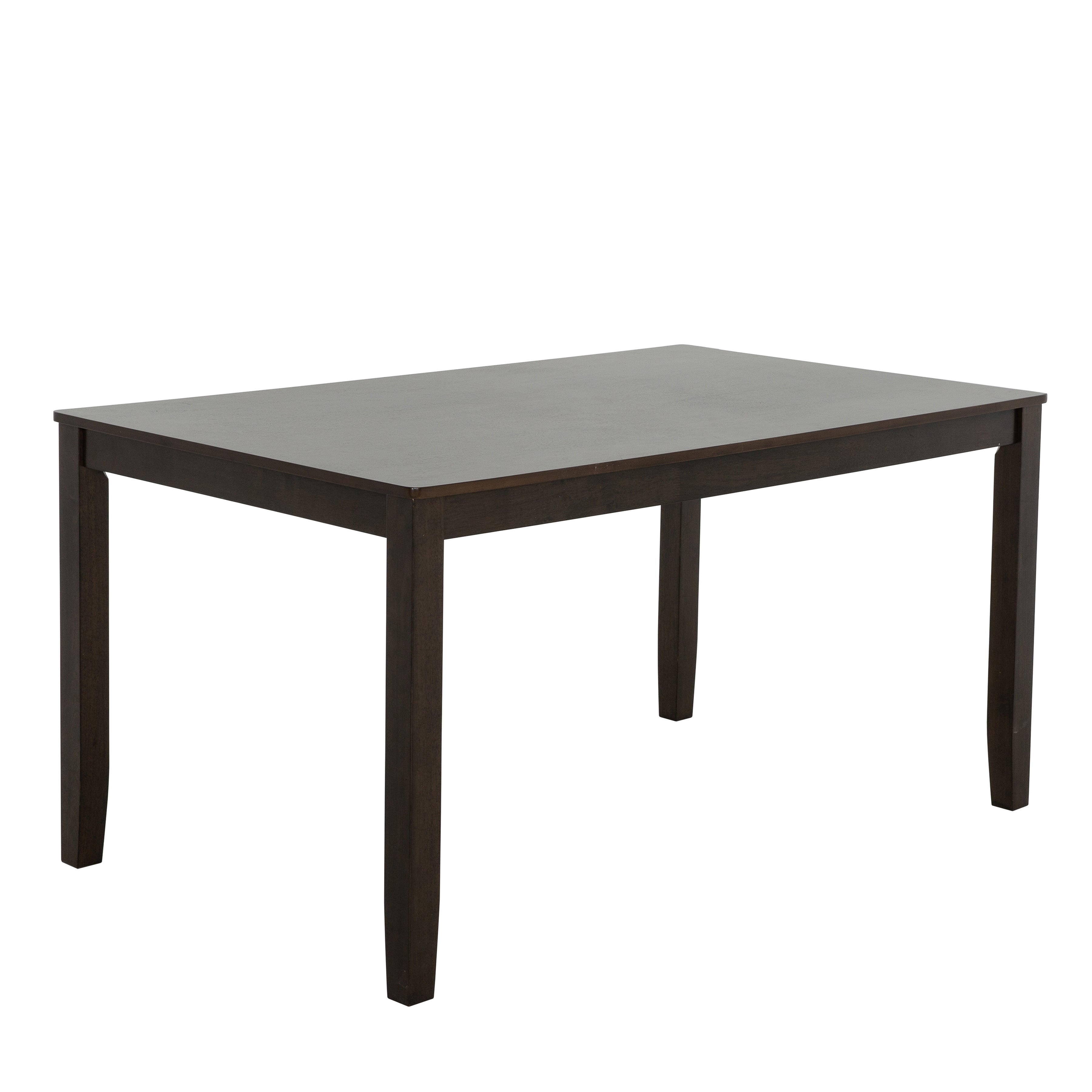 Bramwell 5-Piece Rectangular Dining Set in Dark Brown
