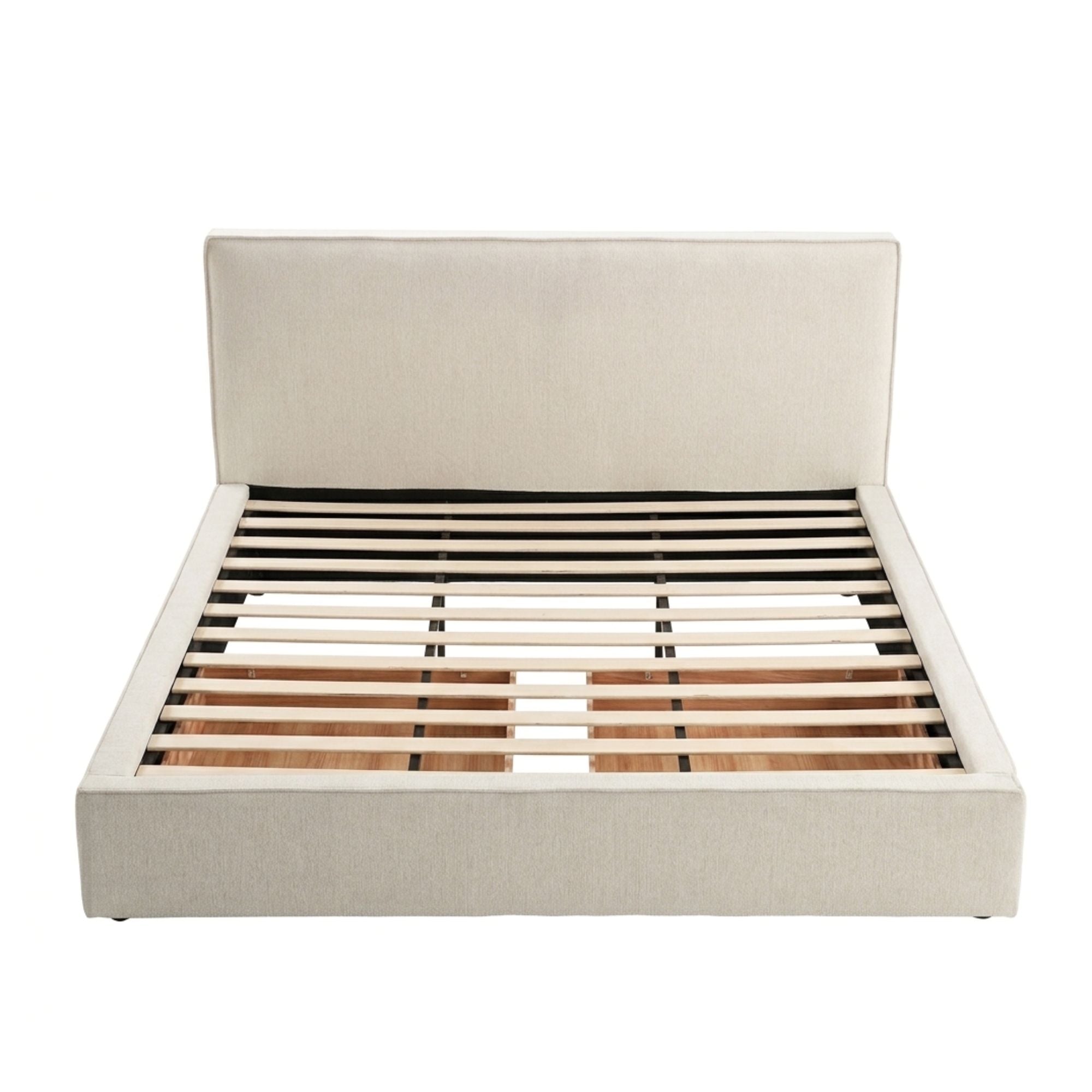 Elara Upholstered Storage Bed Beige
