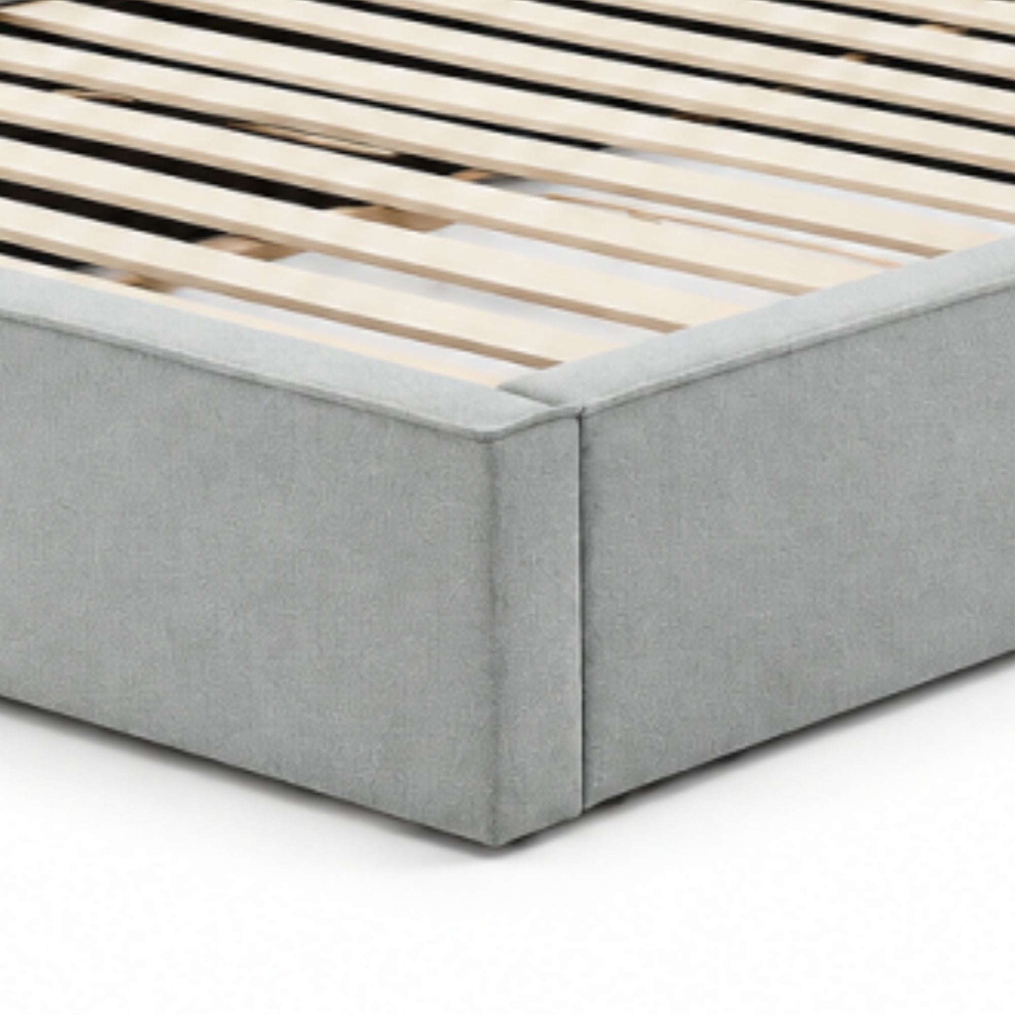 Elara Upholstered Storage Bed Grey