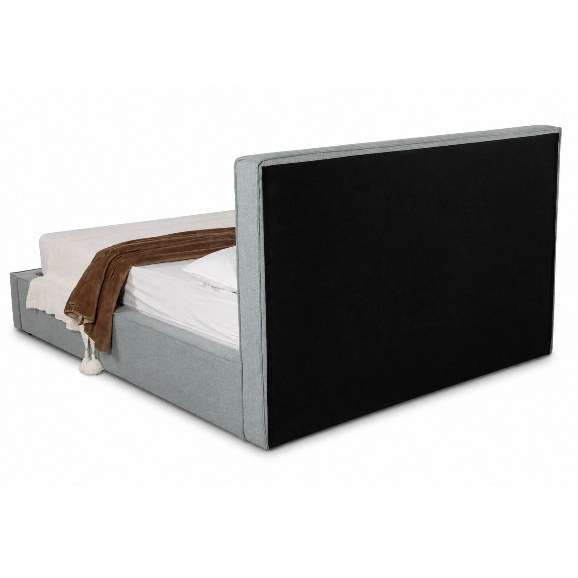 Elara Upholstered Storage Bed Grey