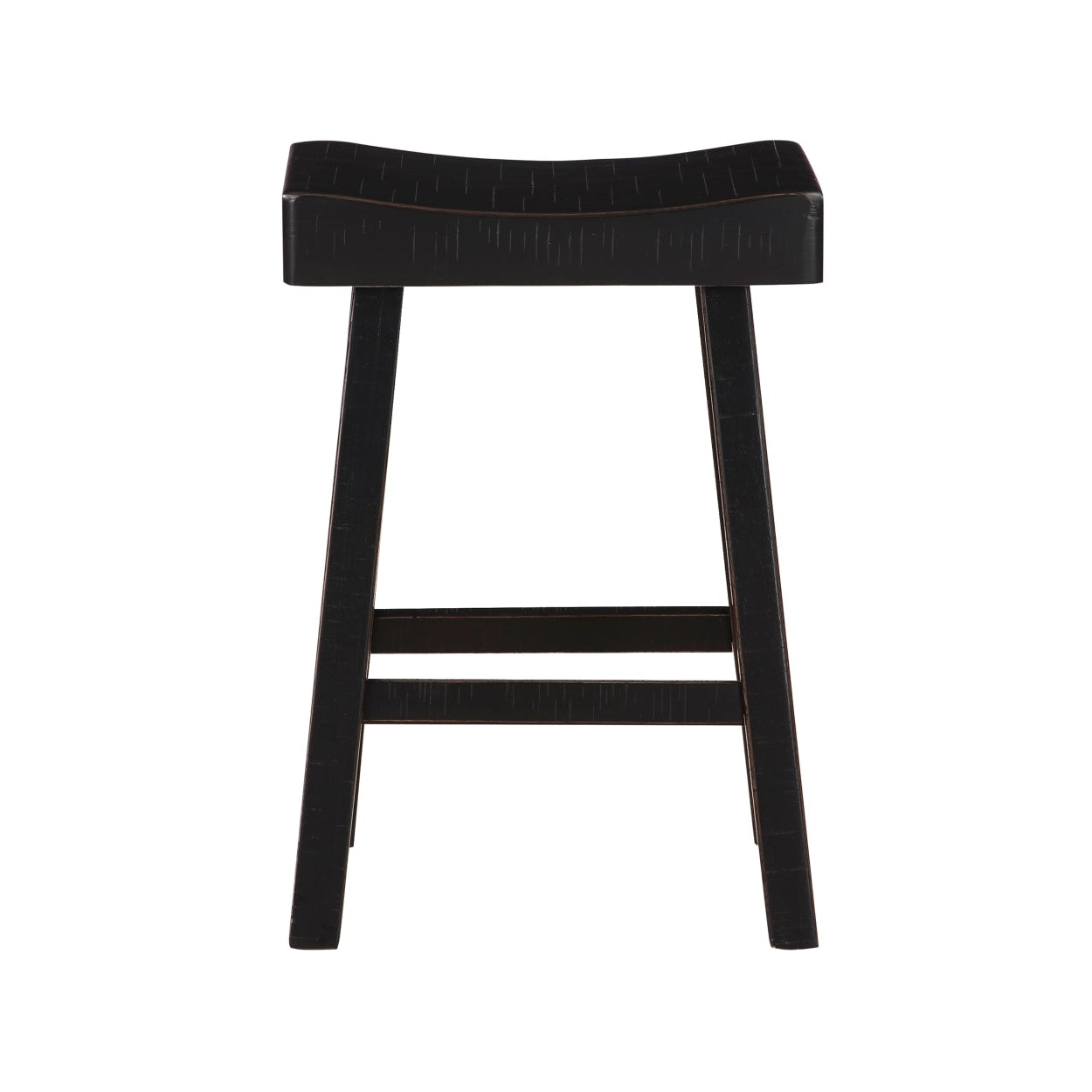 Black Caspian Collection counter height dining set by MAZ, includes table and matching chairs with modern design.