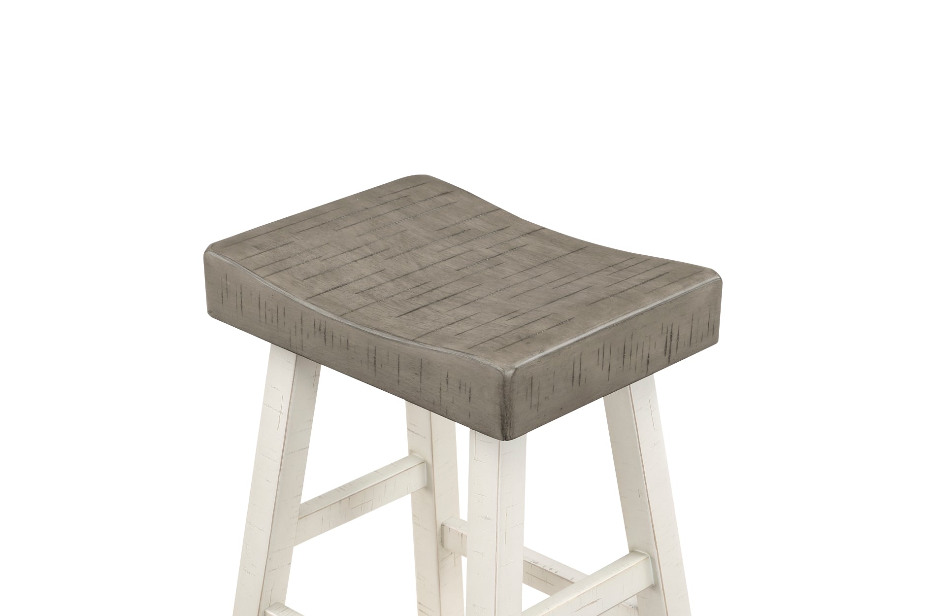 MAZ Caspian Collection pub height dining set with grey and white table and matching chairs, modern and stylish for casual dining.