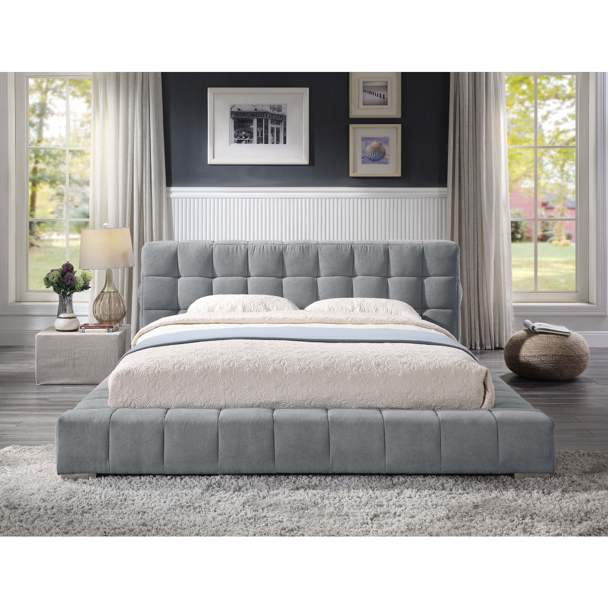 Modena Collection Bed in Grey | CastleUp Experience Centre Online Furniture