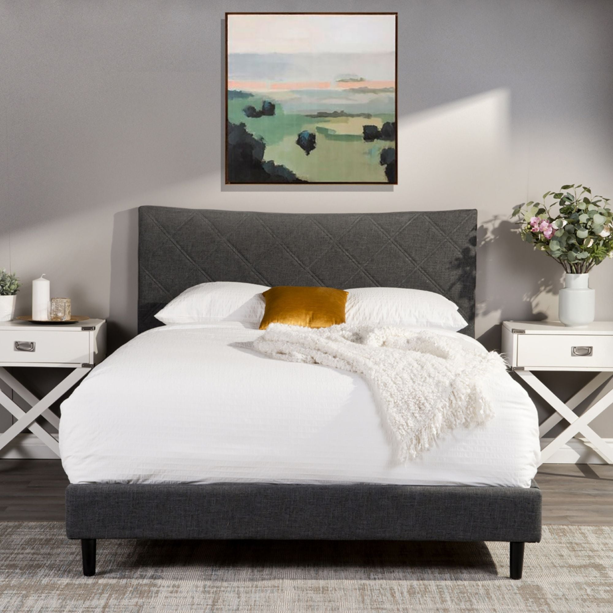 Rosemary Collection  Platform in Dark Gery | CastleUp Experience Centre Online Furniture