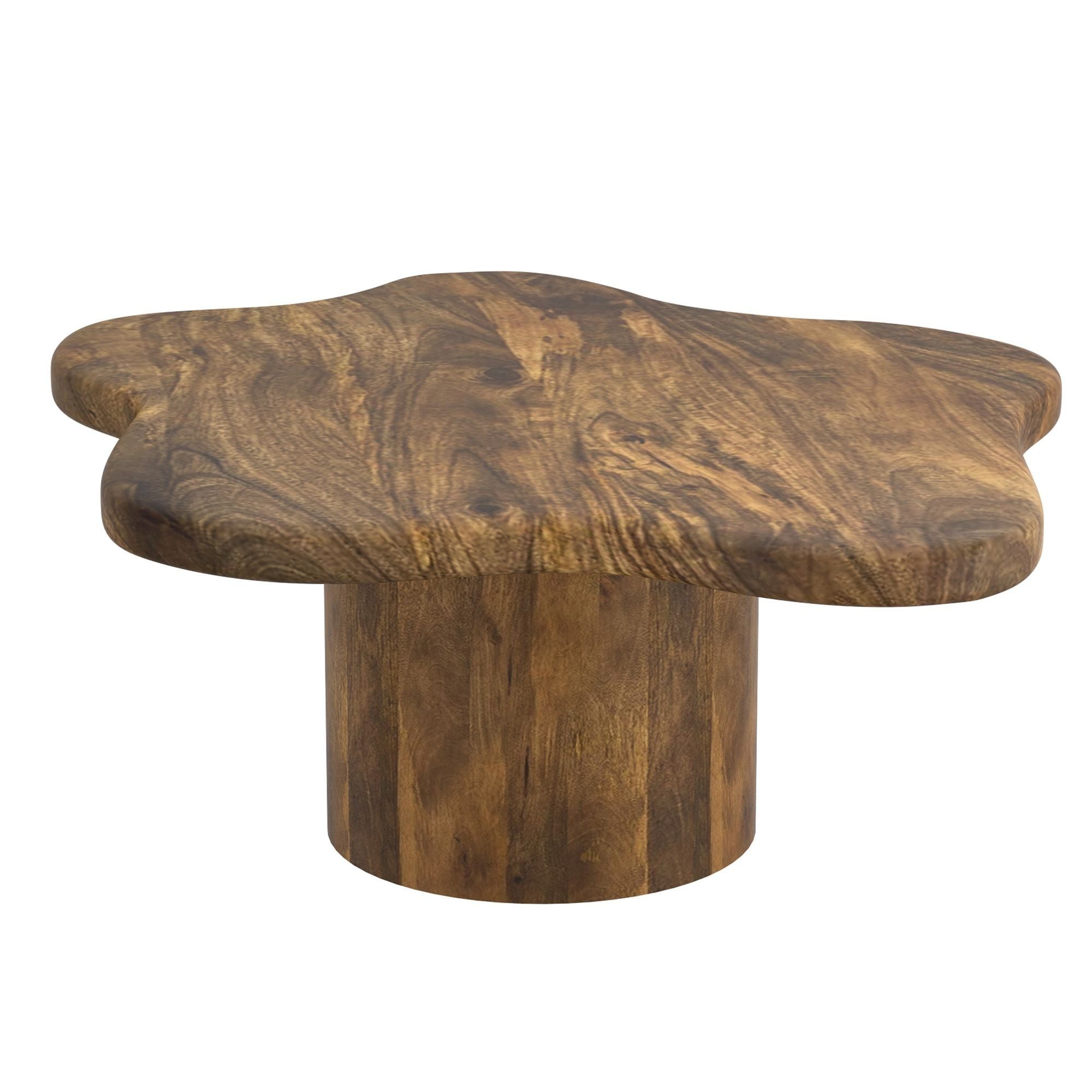 Ensemble de 2 tables basses rondes Adira en or antique et noir