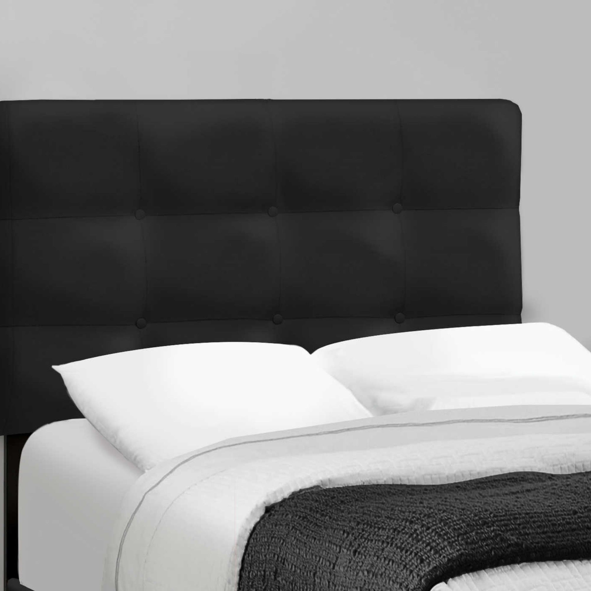 Blush Velvet Twin Platform Bed in Black