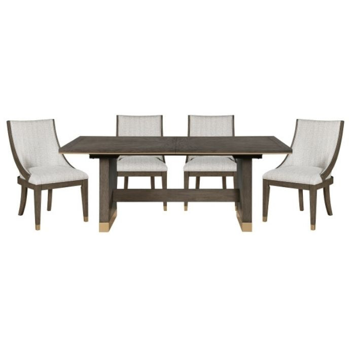Griffin Collection Dining Set Brown & Gold