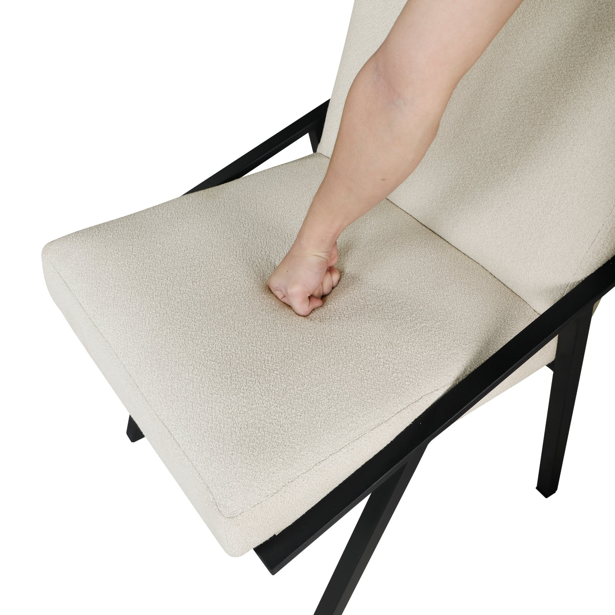 Rochelle Dining Chair in Cream (Set of 2) | CastleUp Experience Centre Online Furniture