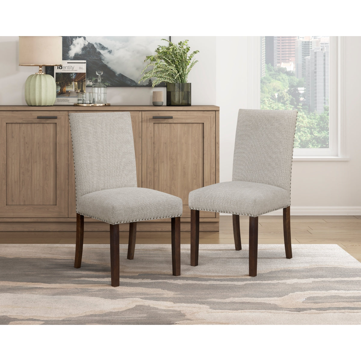 Paulson Collection Dining Chair in Taupe | CastleUp Experience Centre Online Furniture