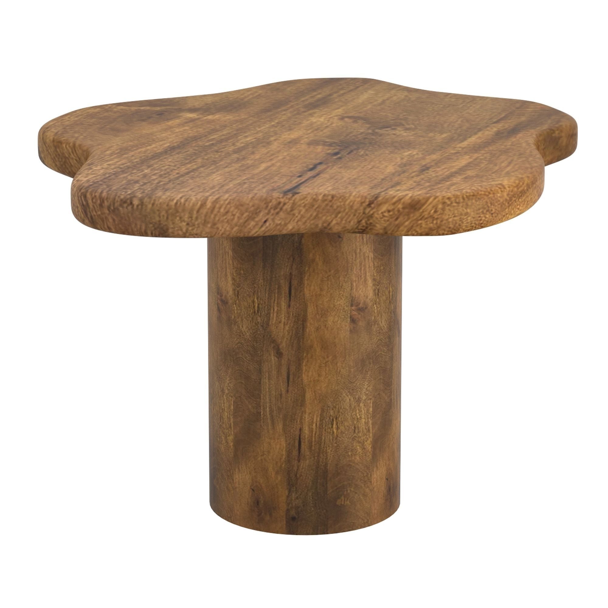 Ensemble de 2 tables basses rondes Adira en or antique et noir