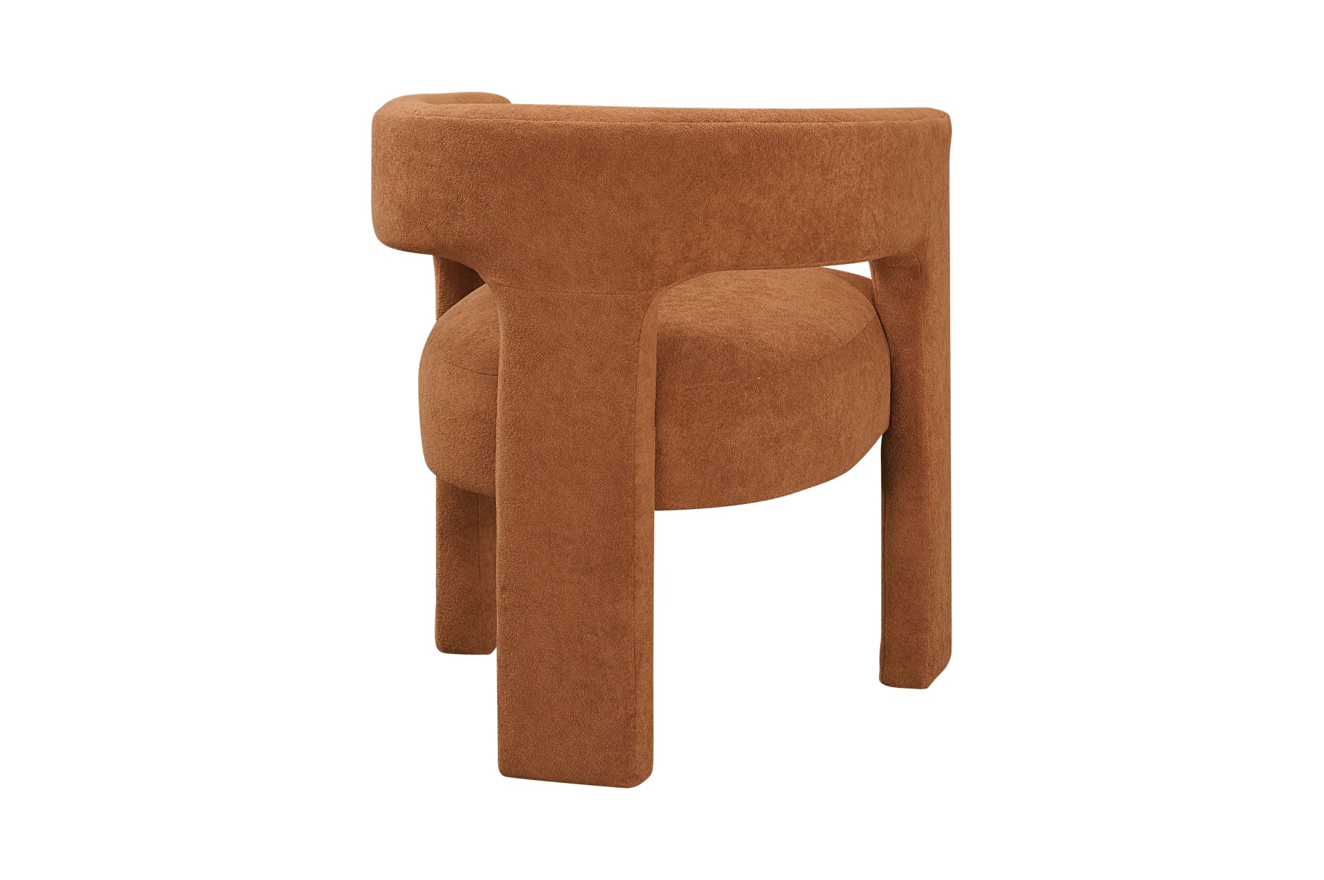 MAZ Marais Collection 5-piece 2-tone dining table set with chairs, wood finish, and modern design, shown from the back.