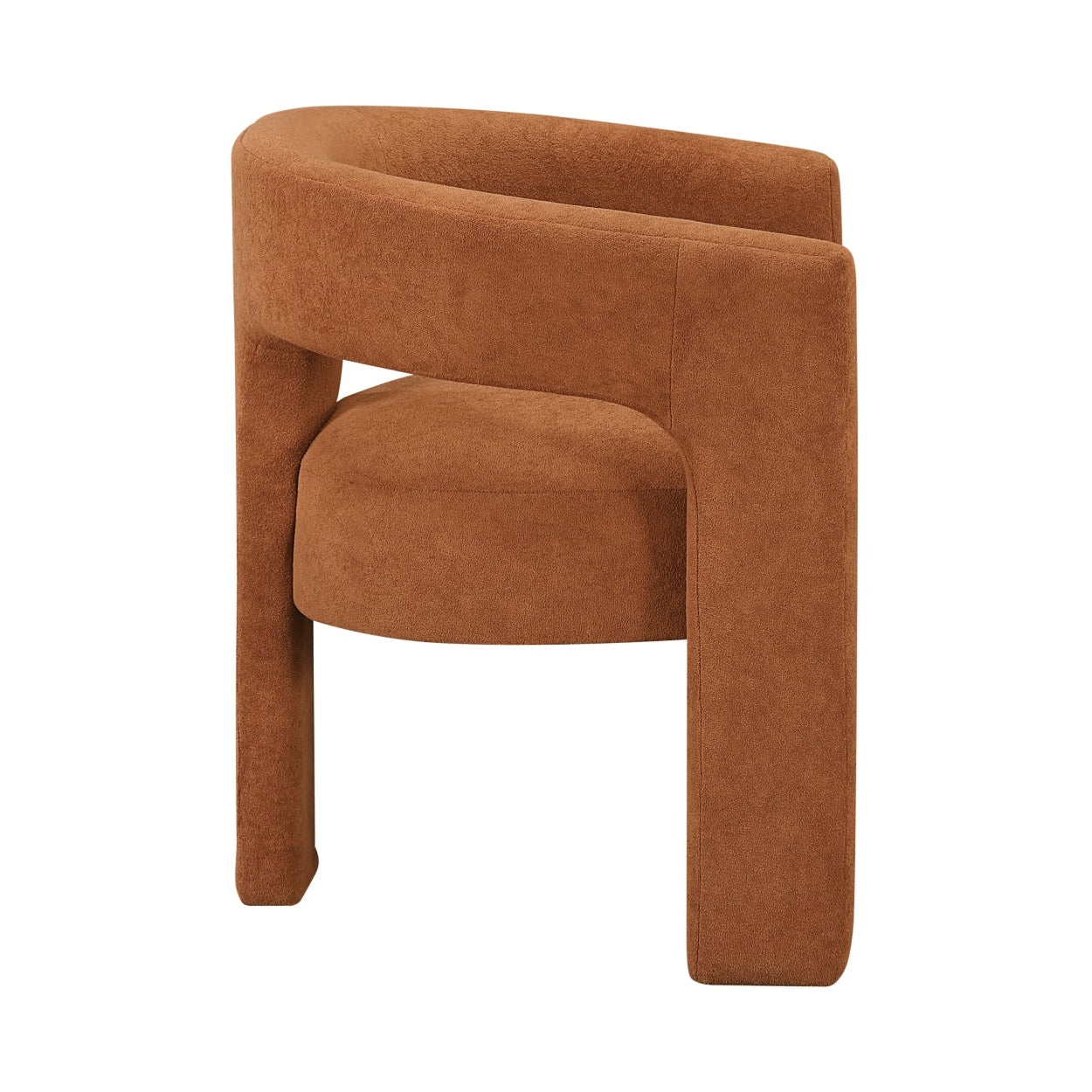 Marais Dining Side Chair Soft Boucle in Orange | CastleUp Experience Centre Online Furniture