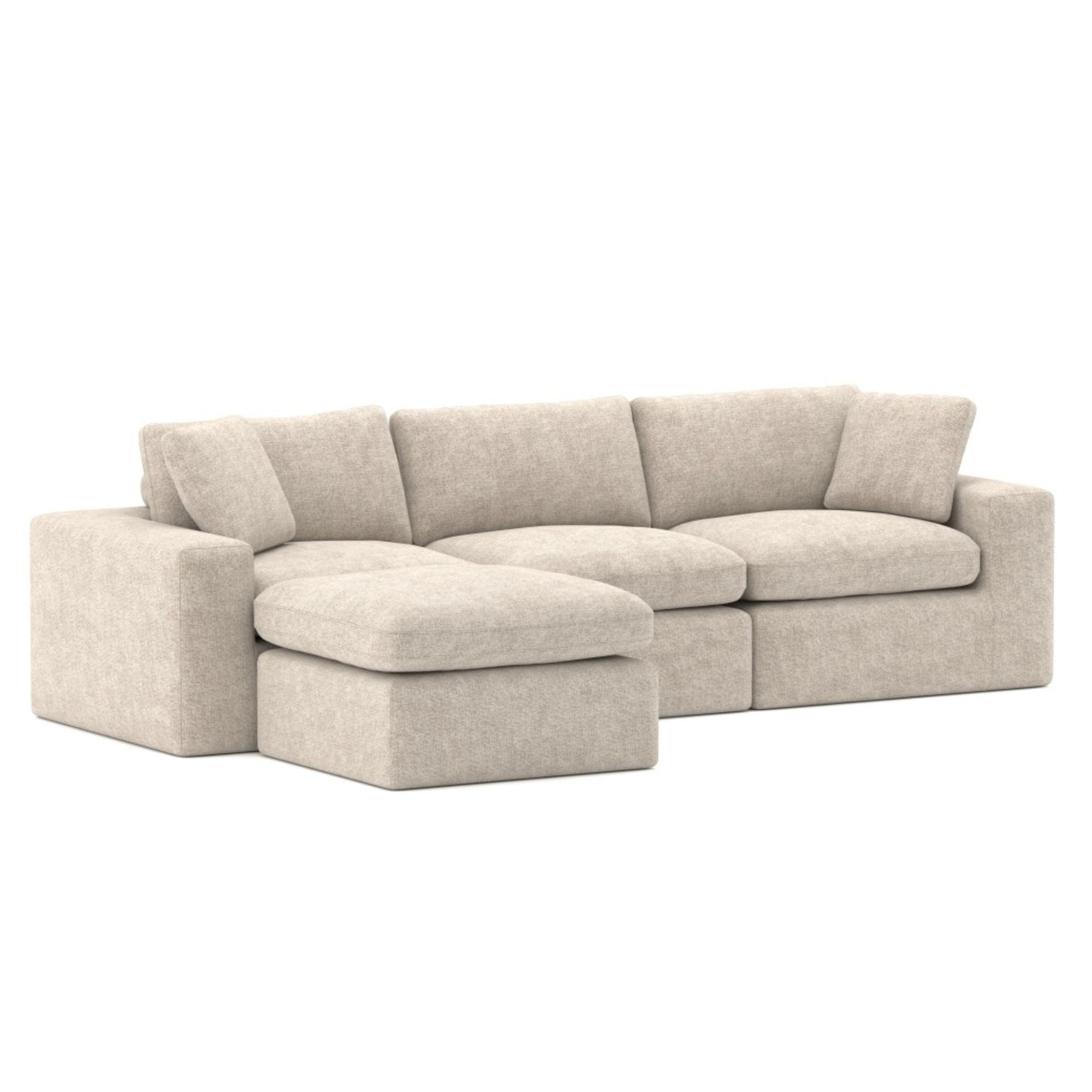 Compression Sectional in Beige 613111