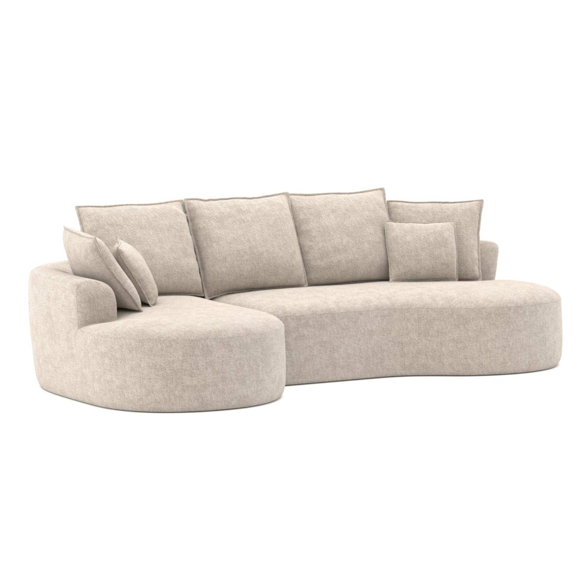 616111 Compression Sectional in Beige.