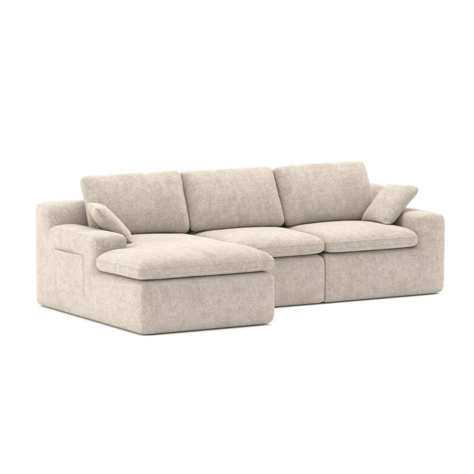 625111 Compression Sectional in Beige.