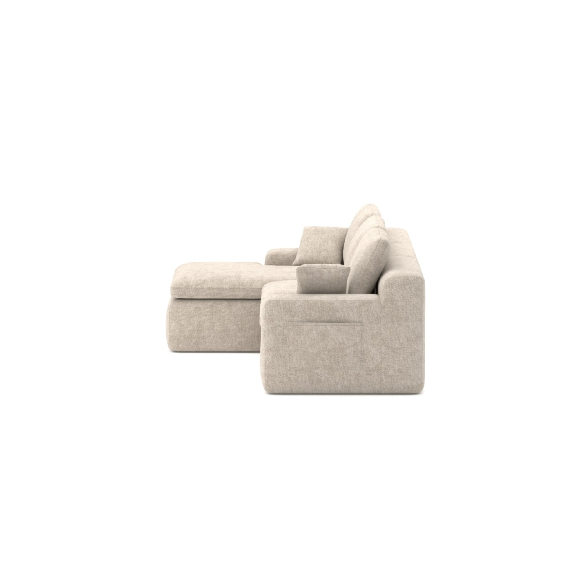 625111 Compression Sectional in Beige.