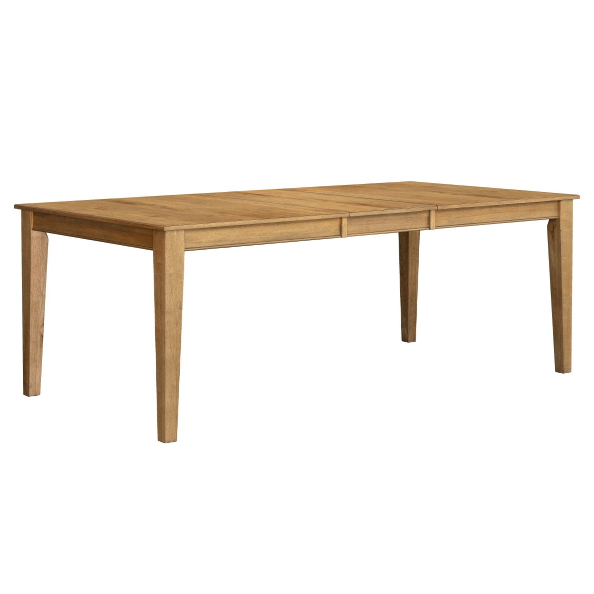Brassex Terra 7-piece oak dining set with a rectangular table and six matching chairs, perfect for dining room decor.