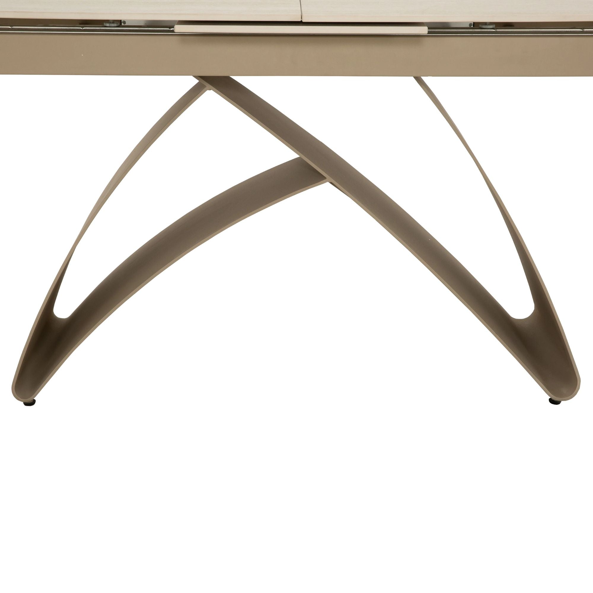 Tivoli Travertine-Look Oval Extendable Dining Table
