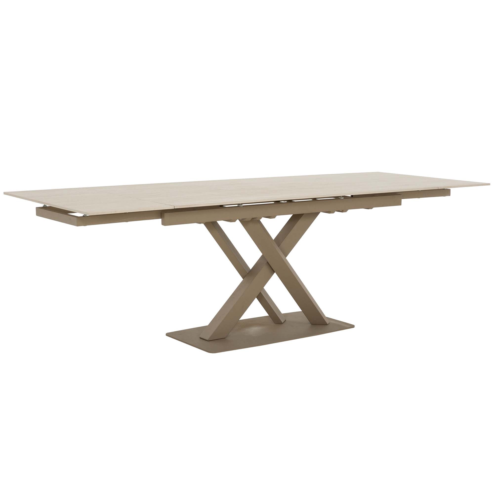 Baroque Travertine Extendable Dining Table