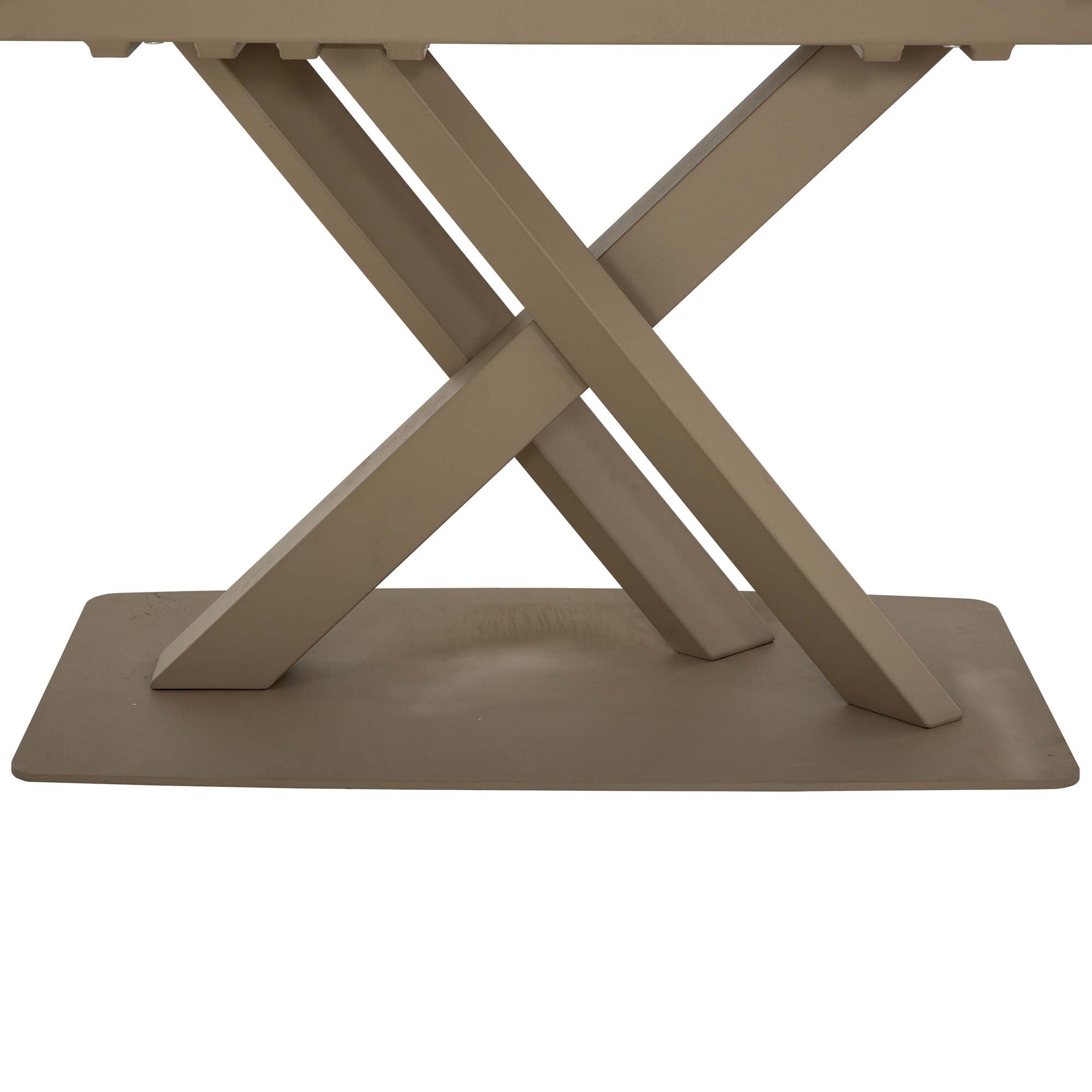 Baroque Travertine Extendable Dining Table