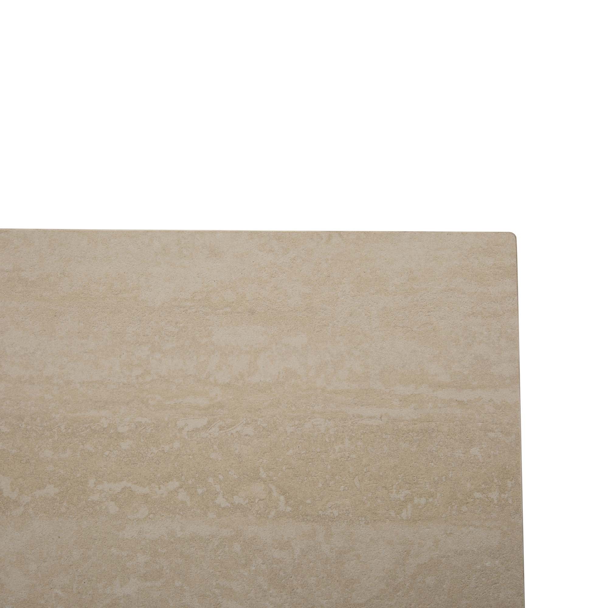 Baroque Travertine Extendable Dining Table