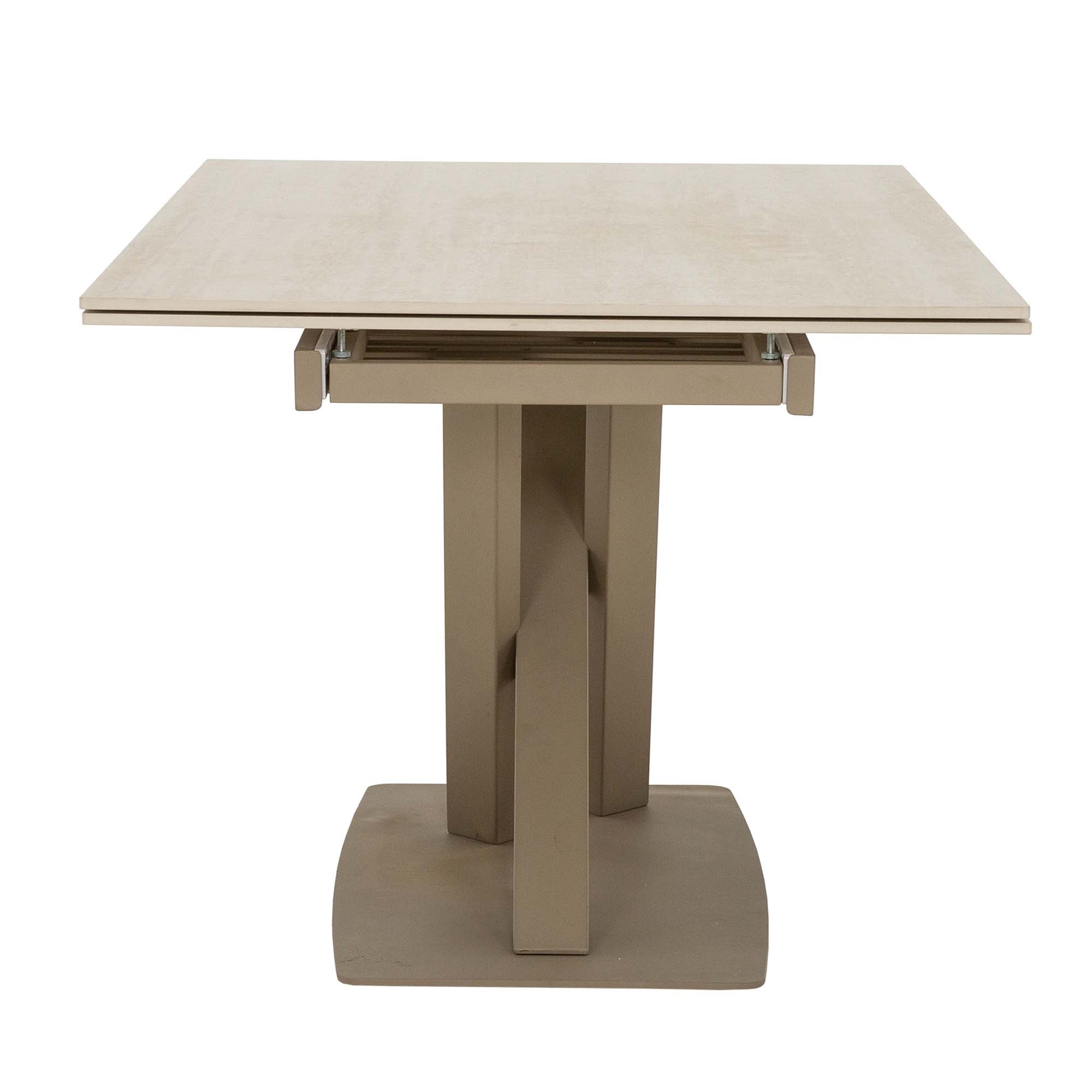 Baroque Travertine Extendable Dining Table