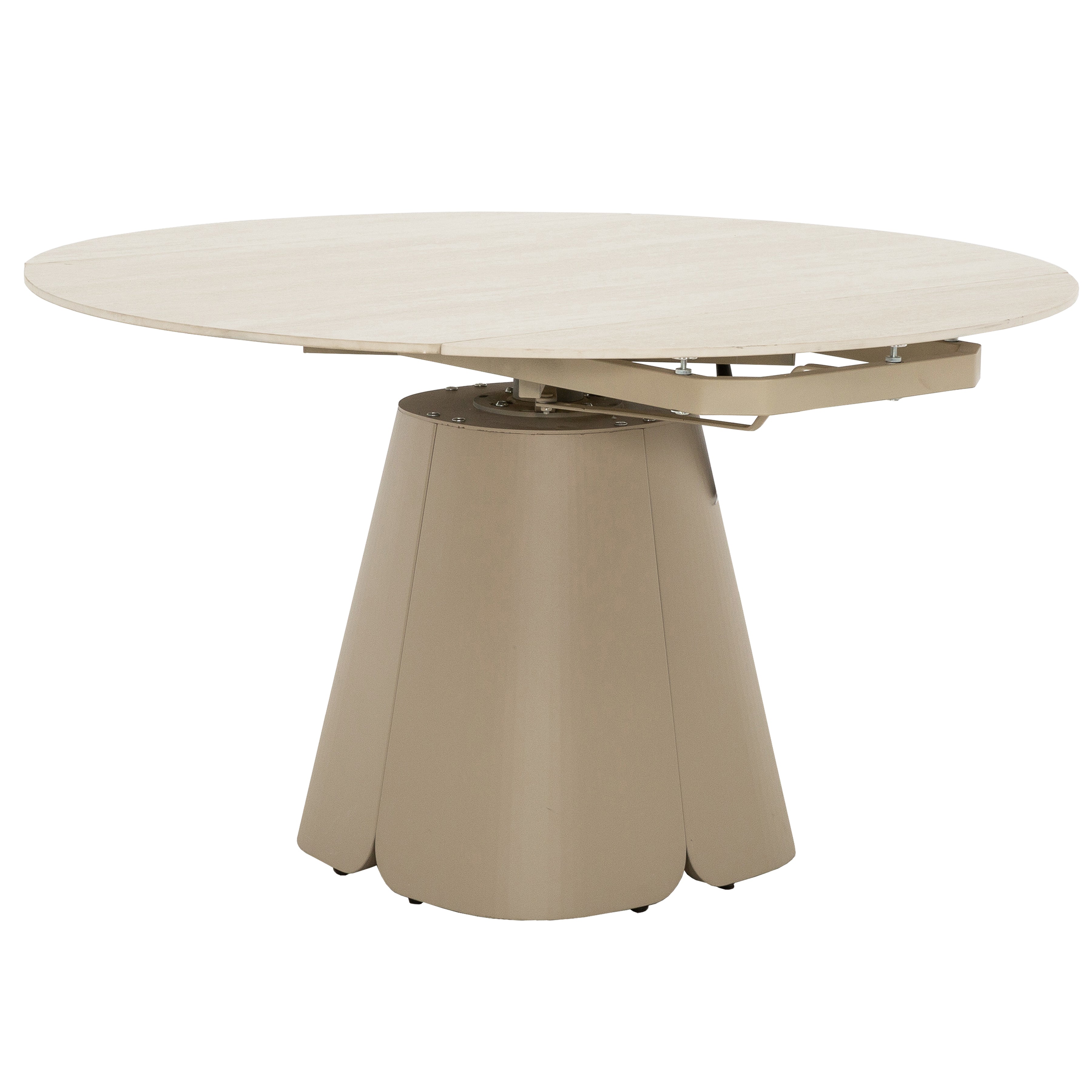 Elara 5-Piece Extendable Dining Set with Marble-Look Table