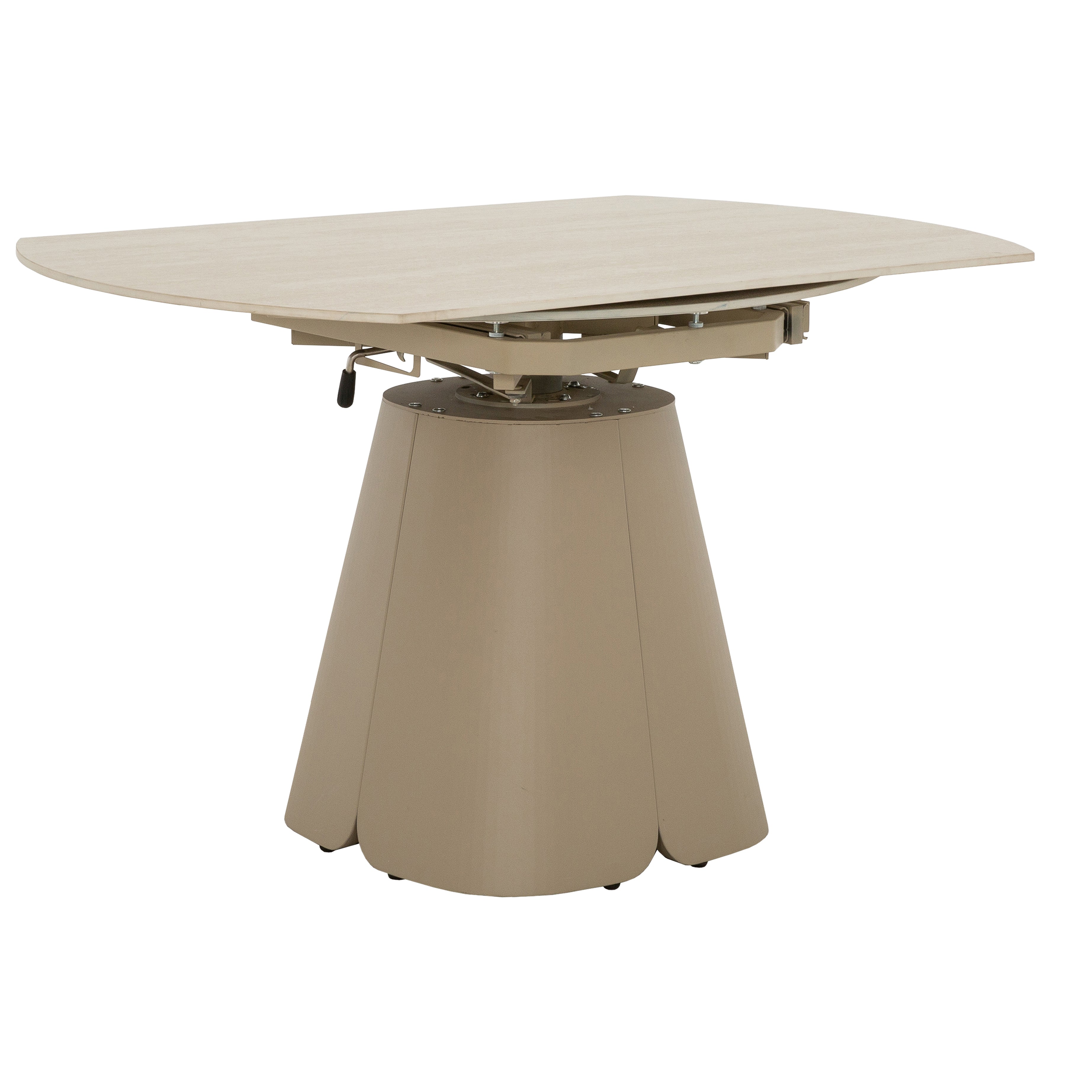 Elara 5-Piece Extendable Dining Set with Marble-Look Table