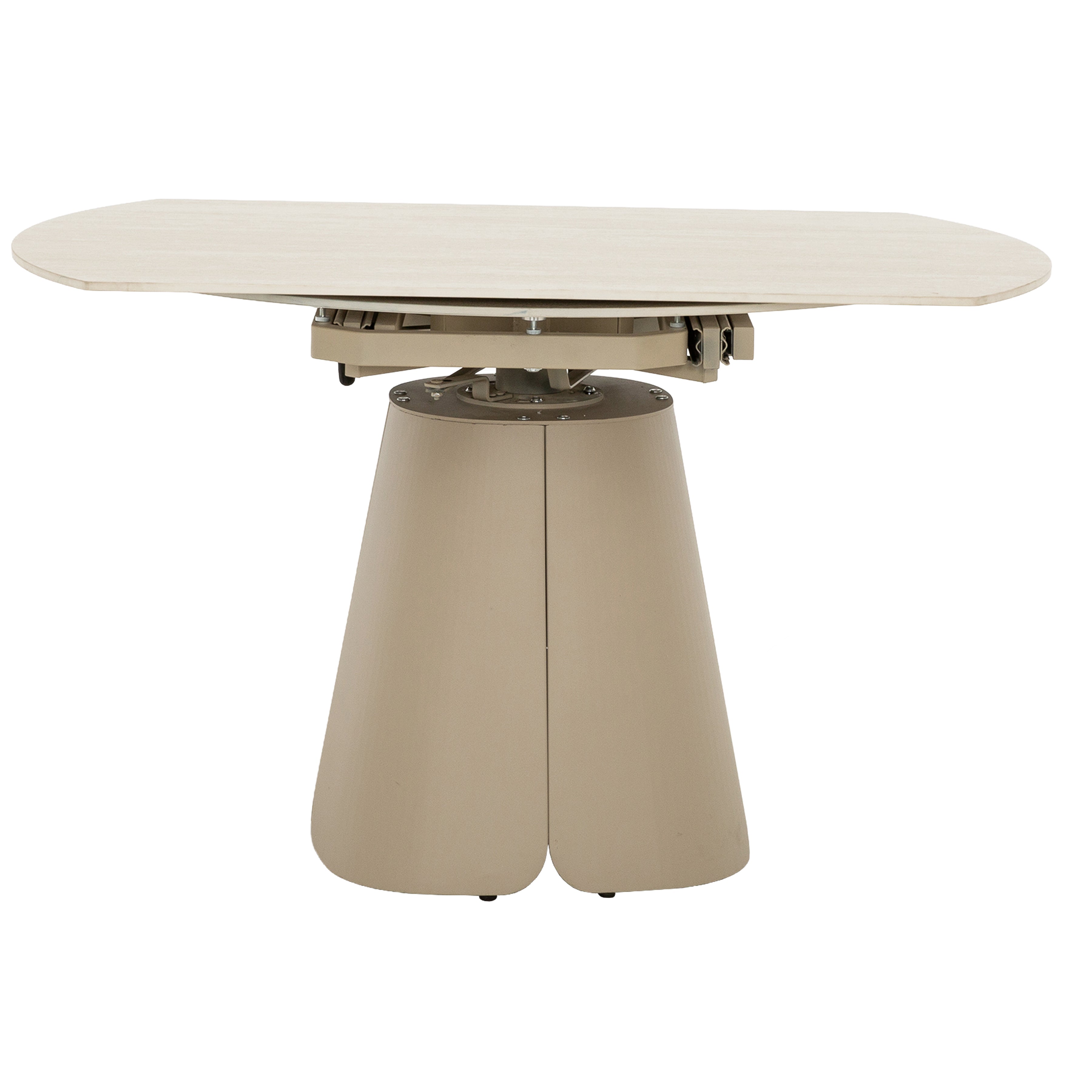 Elara 5-Piece Extendable Dining Set with Marble-Look Table