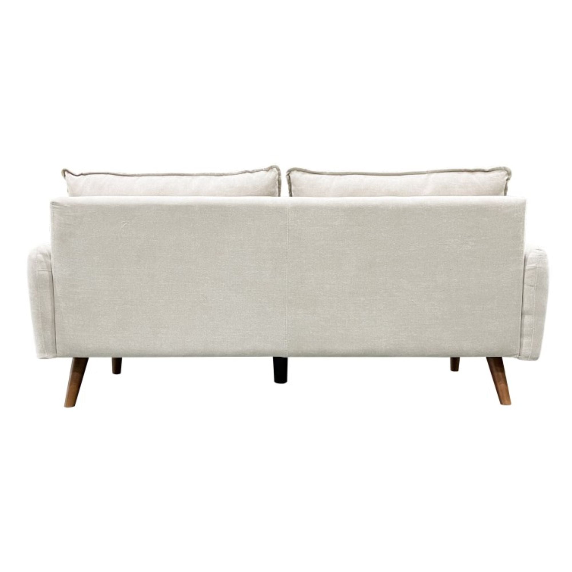 Beige Ellison Seater Sofa by Brassex with plush cushions and modern design, shown in a stylish living room setting.