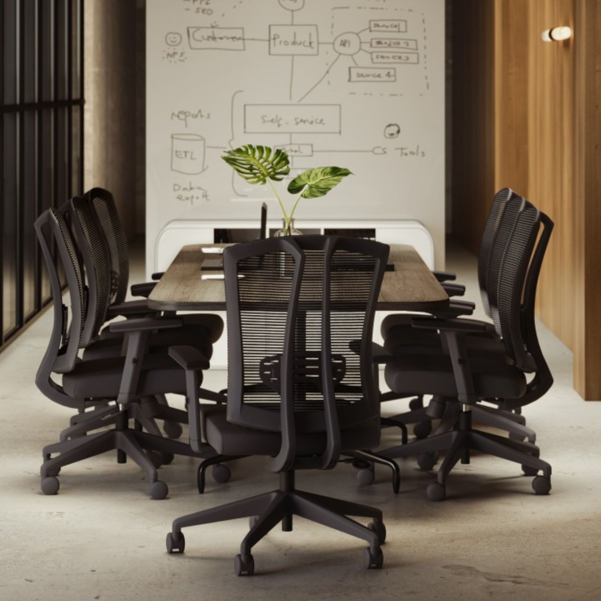 Office Chair in Black 7400 | CastleUp Experience Centre Online Furniture